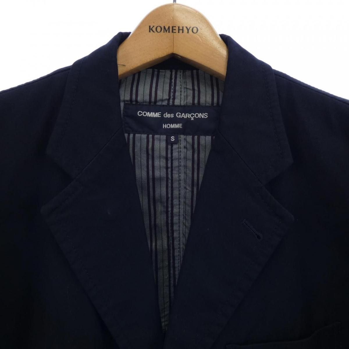 Comme des Garcons Jacket Tailored Cotton Plain Black Size US S / EU 44-46 / 1 - 5 Thumbnail