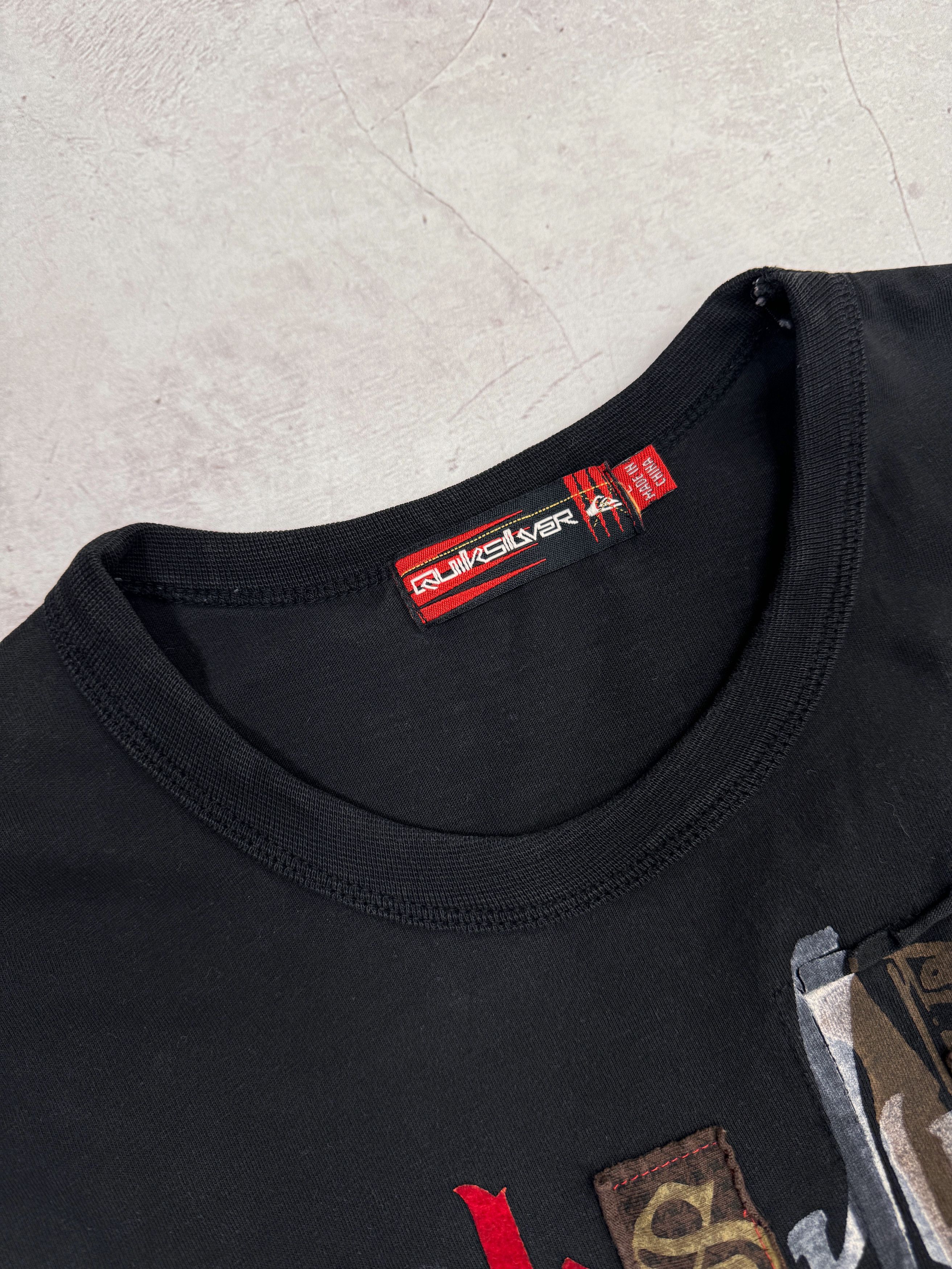 Quiksilver × Vintage Y2K Quiksilver T-Shirt Abstract Logo Faded Style Size US M / EU 48-50 / 2 - 7 Thumbnail