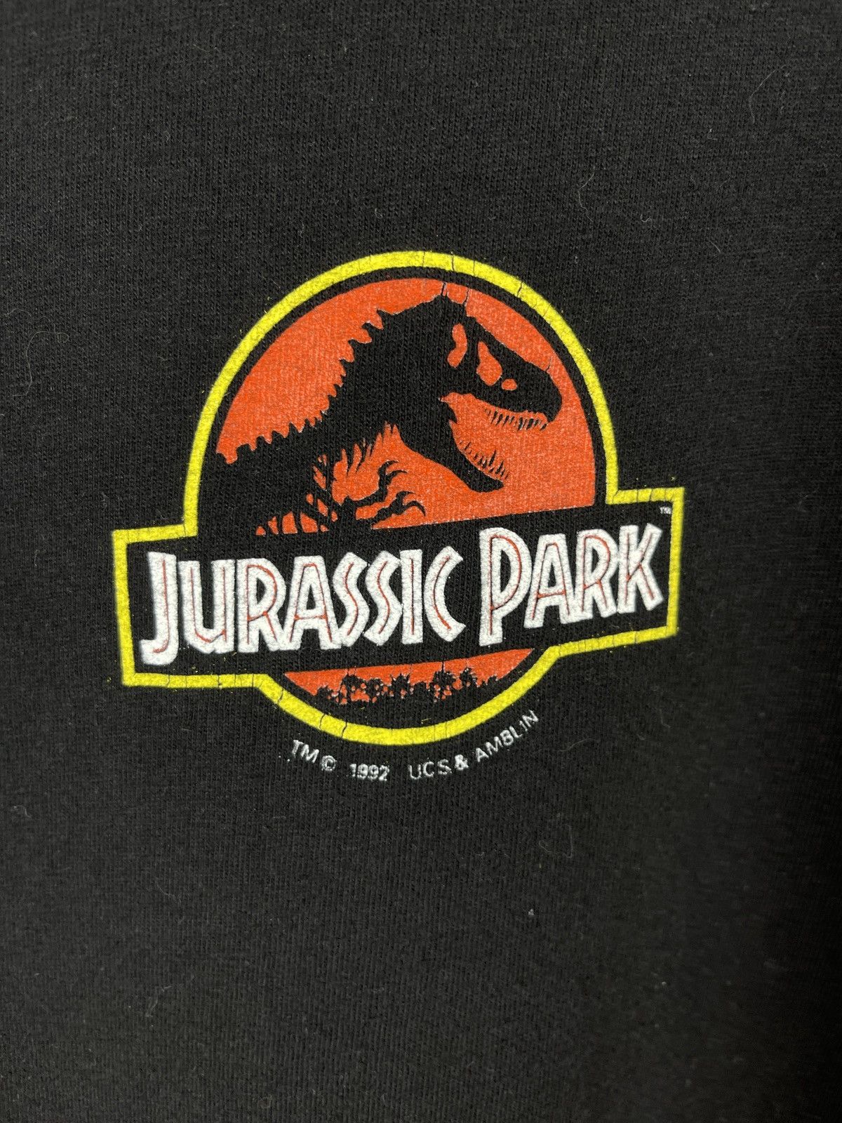 Vintage Vintage Jurassic Park 1992 Movie Merch T-shirt Double Hanes Size US XL / EU 56 / 4 - 8 Thumbnail