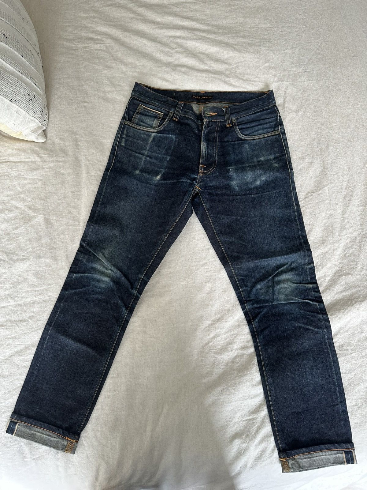 Nudie Jeans Nudie Jeans Lean Dean Selvage 31 x 30 Size US 31 - 2 Thumbnail