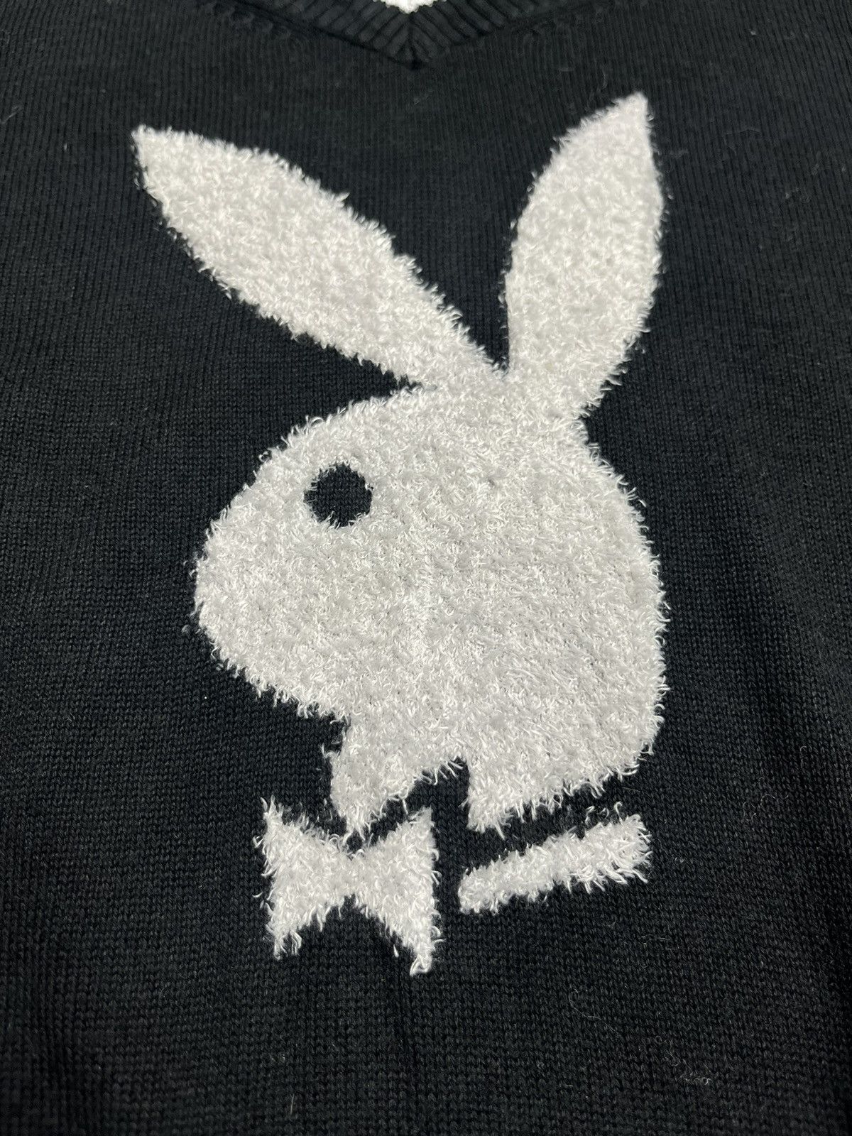 Playboy Vintage Playboy Care Y2K Sweater Big Logo Black Size S / US 4 / IT 40 - 2 Thumbnail