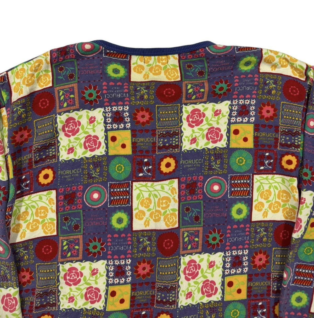 Fiorucci Vtg🔥Fiorucci Flower Patchwork Pearl Snap Button Cardigan#21 Size XXS / US 00 / IT 34 - 7 Thumbnail