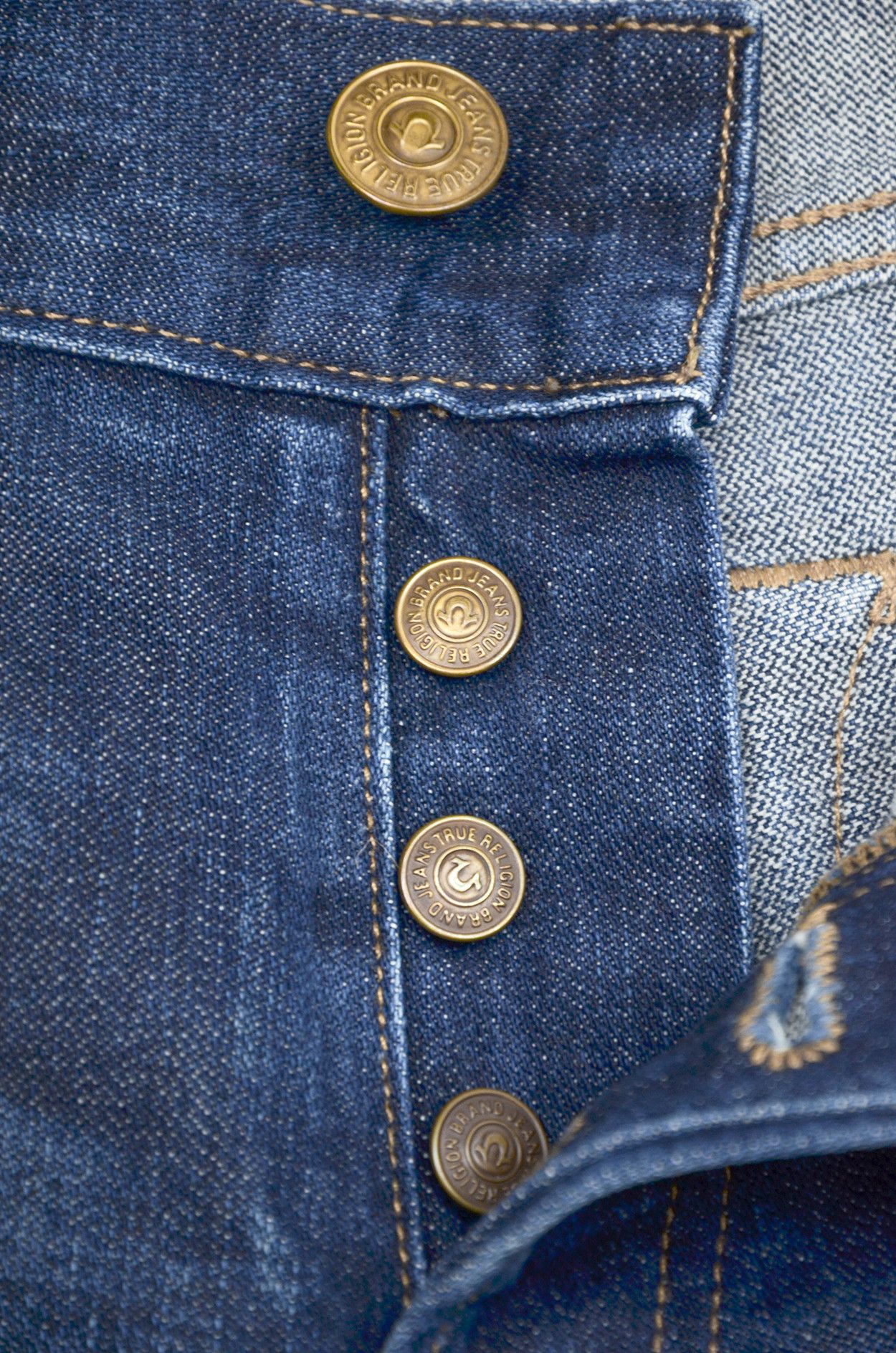 True Religion True Religion Rocco Made in USA Blue Denim Jeans - Size 33 Size US 33 - 7 Thumbnail