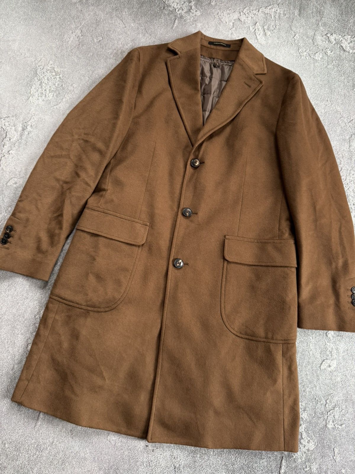 Designer × Massimo Dutti Massimo Dutti EUR48/USA38 brown coat wool long jacket blazer Size M / US 6-8 / IT 42-44 - 9 Thumbnail