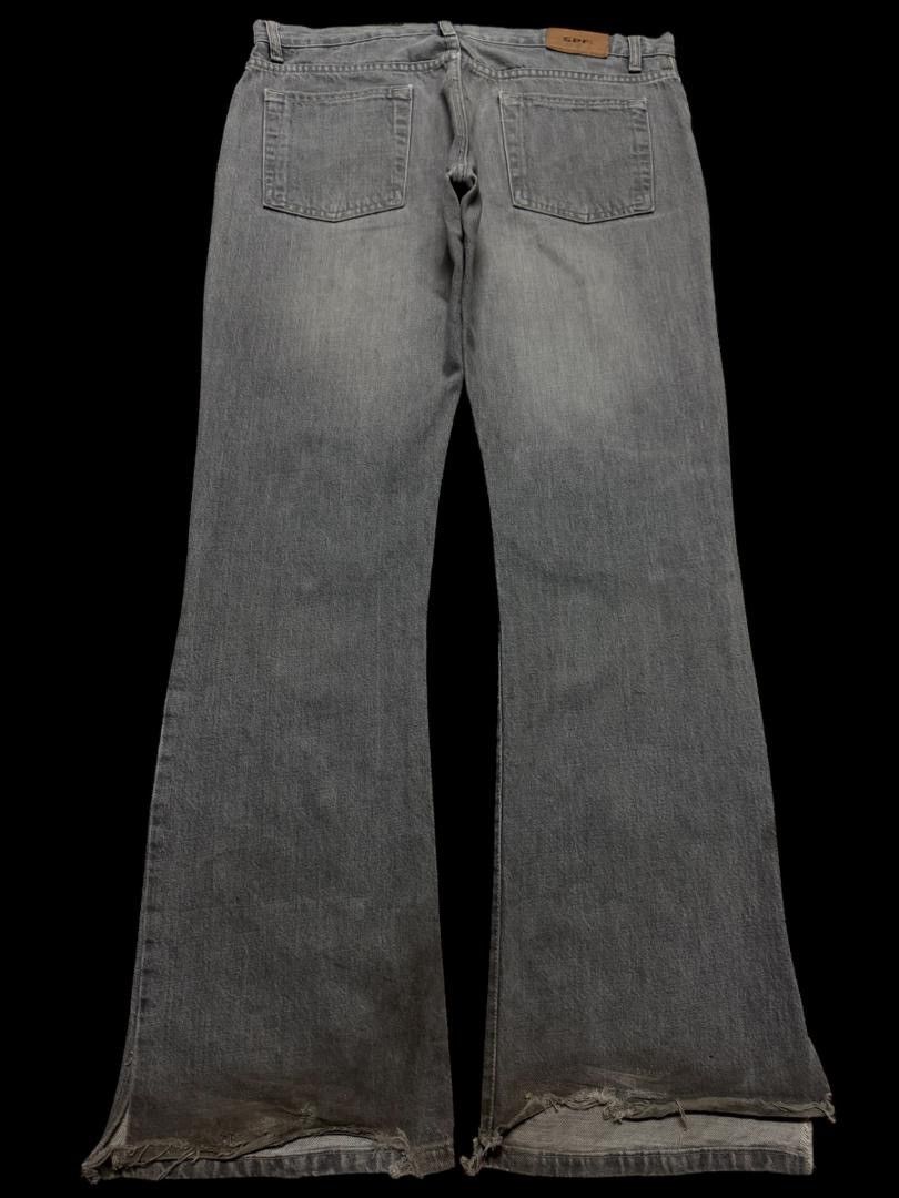Japanese Brand FLARED 90s Style SPF Mudwash Insane Distressed Bootcut Jean Size US 36 / EU 52 - 13 Thumbnail