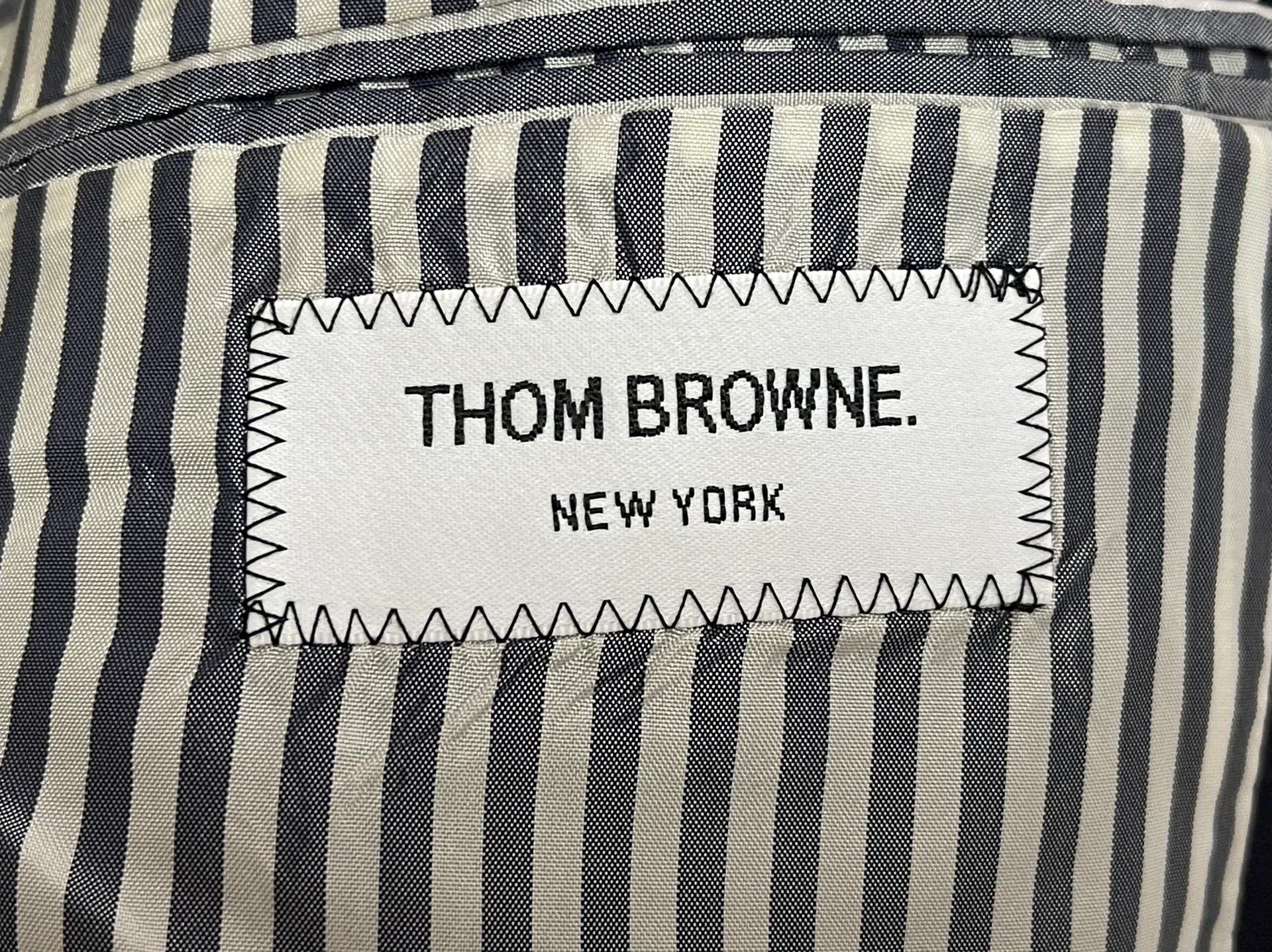 Thom Browne Thom Browne Navy Blue Wool Suit Men's 54 Custom Size 54R - 5 Thumbnail