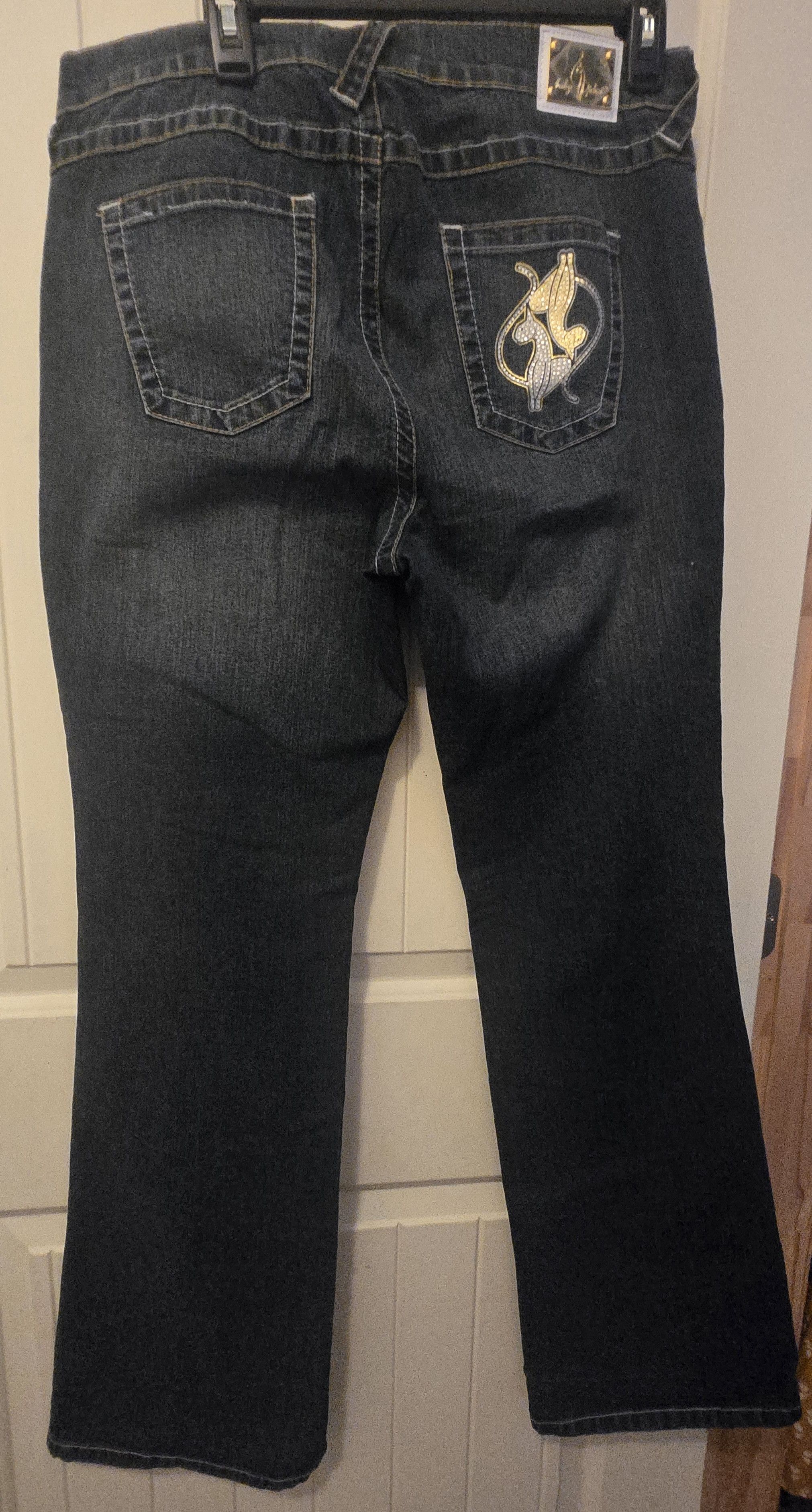 Other Vintage Baby Phat Rhinestone Cat Logo Bootcut Y2K Size 16 Size 38" / US 16 / IT 52 - 1 Thumbnail
