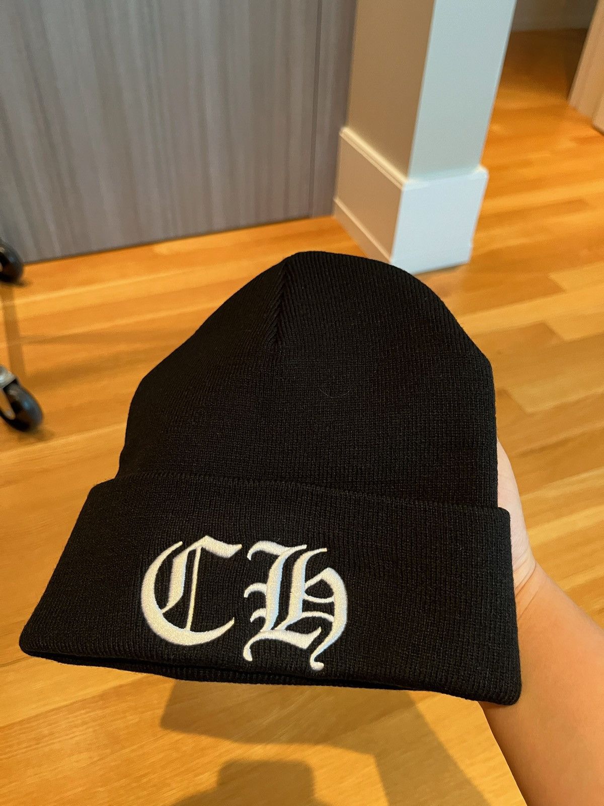Chrome Hearts Chrome Hearts black beanie Size ONE SIZE - 1 Thumbnail
