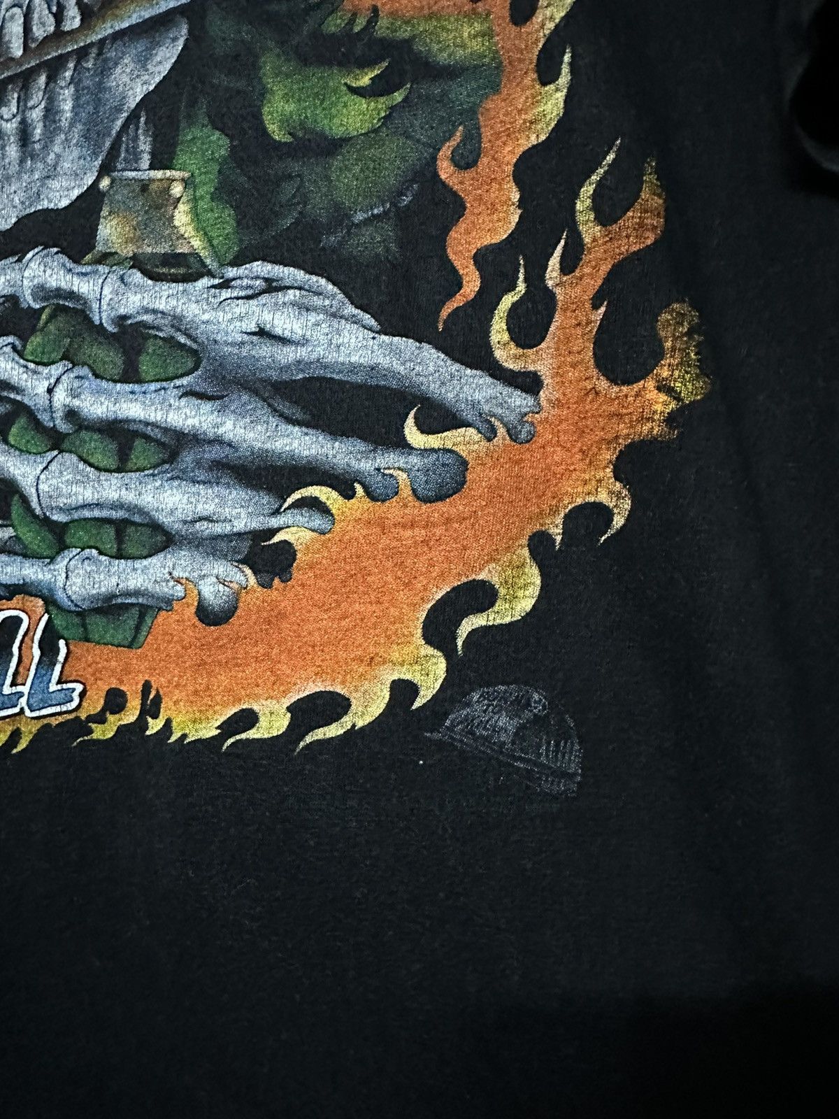 Vintage Vintage 90s Born To Kill Retreat Hee Horror Skull Faded Tee Size US XL / EU 56 / 4 - 5 Thumbnail