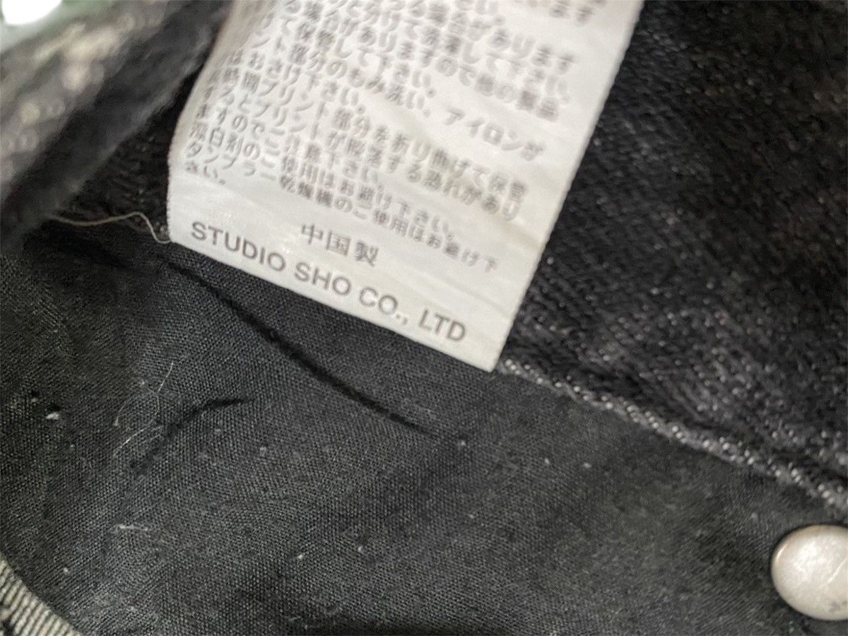 BERNINGS SHO Rare Berning-sho Punk Graphic Art Denim Size US 31 - 8 Thumbnail