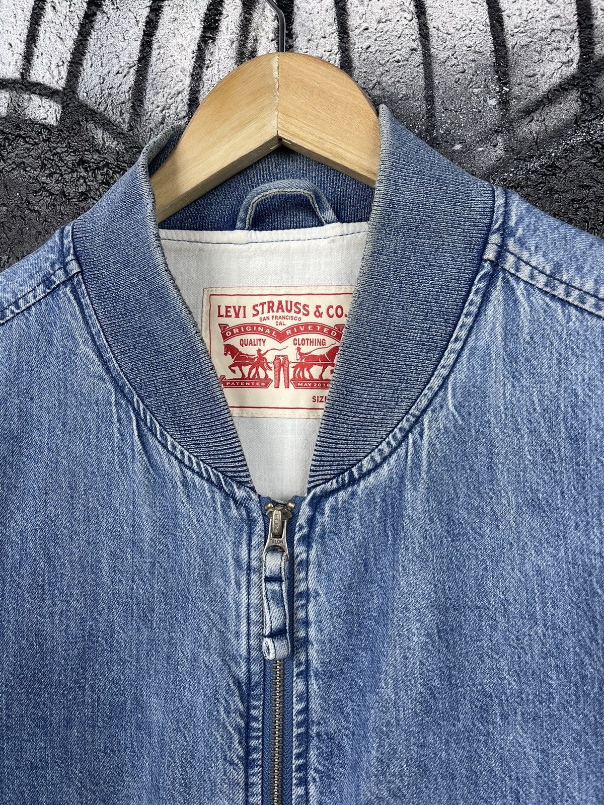 Levi's Vintage Clothing Levi’s Lyon Bomber Retro Mod Denim Jacket Men’s Size L Size US L / EU 52-54 / 3 - 5 Thumbnail
