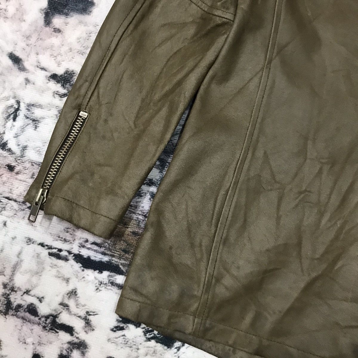 ABAHOUSE × If Six Was Nine × Japanese Brand Vintage Abahouse Colded Neck Leather Jacket Parka Size US S / EU 44-46 / 1 - 13 Thumbnail