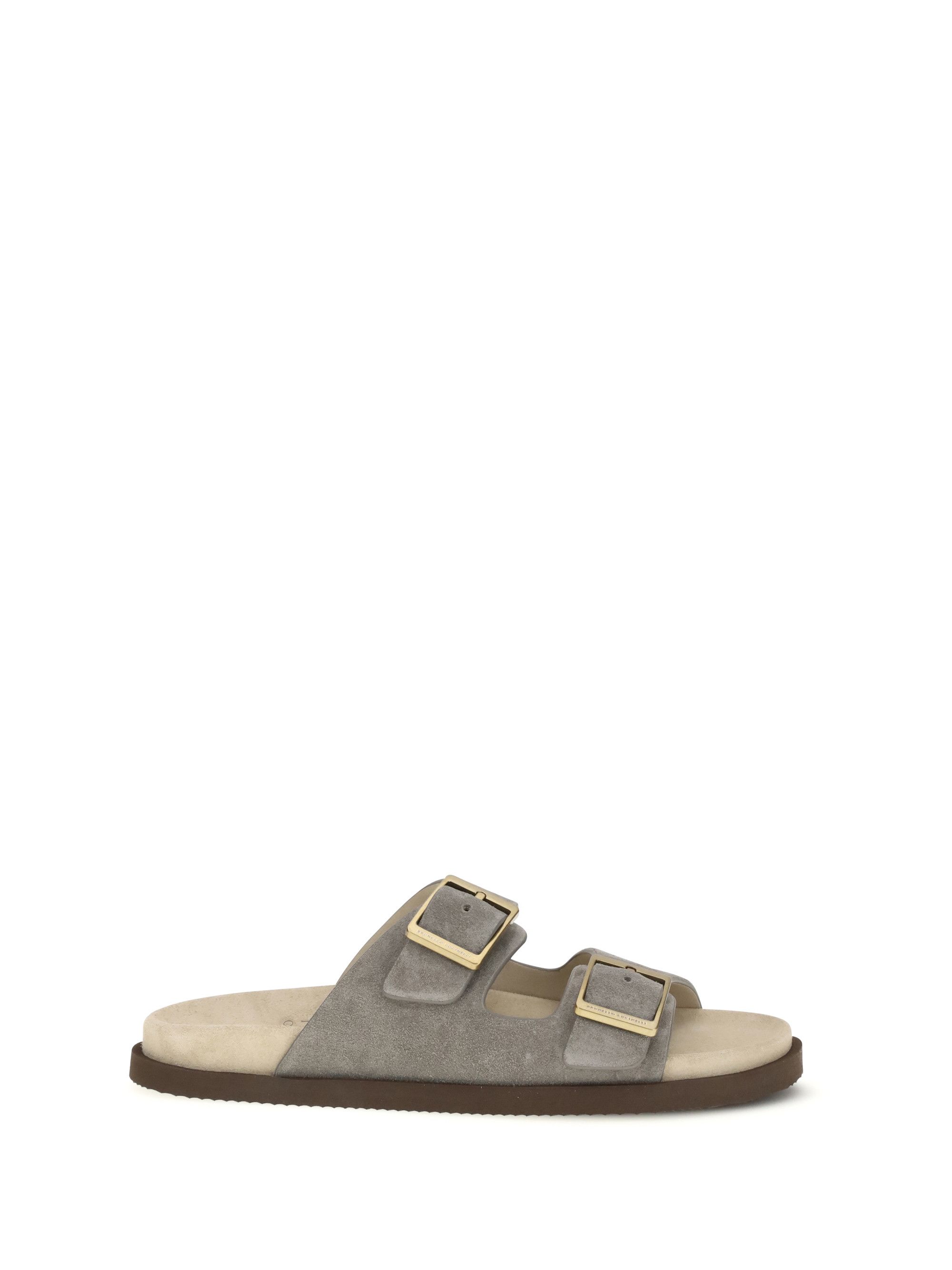 Brunello Cucinelli Suede Sandals Size US 7 / EU 40 - 1 Thumbnail