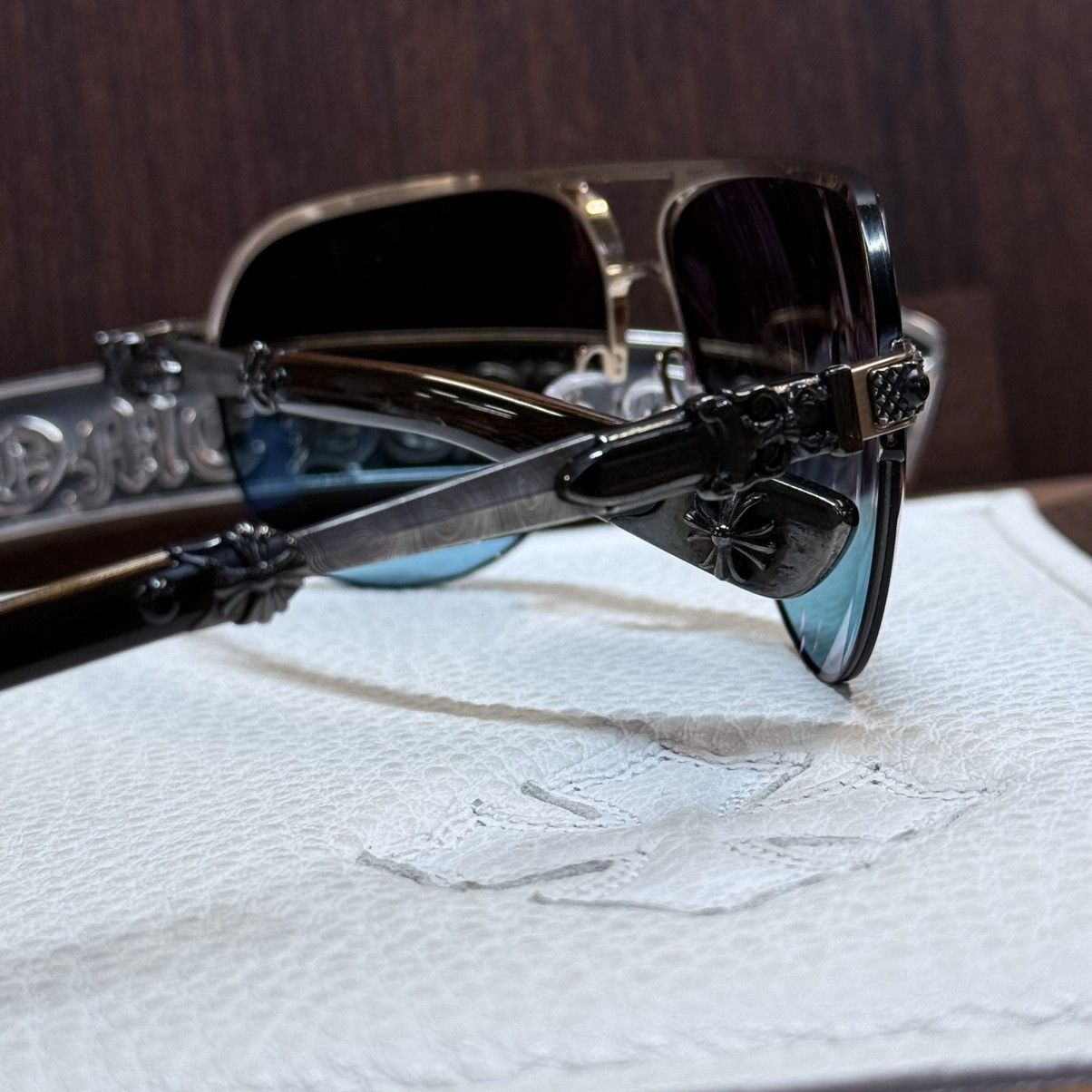 Chrome Hearts Chrome Hearts Blade Hummer I 1/1 Sunglasses Size ONE SIZE - 6 Thumbnail
