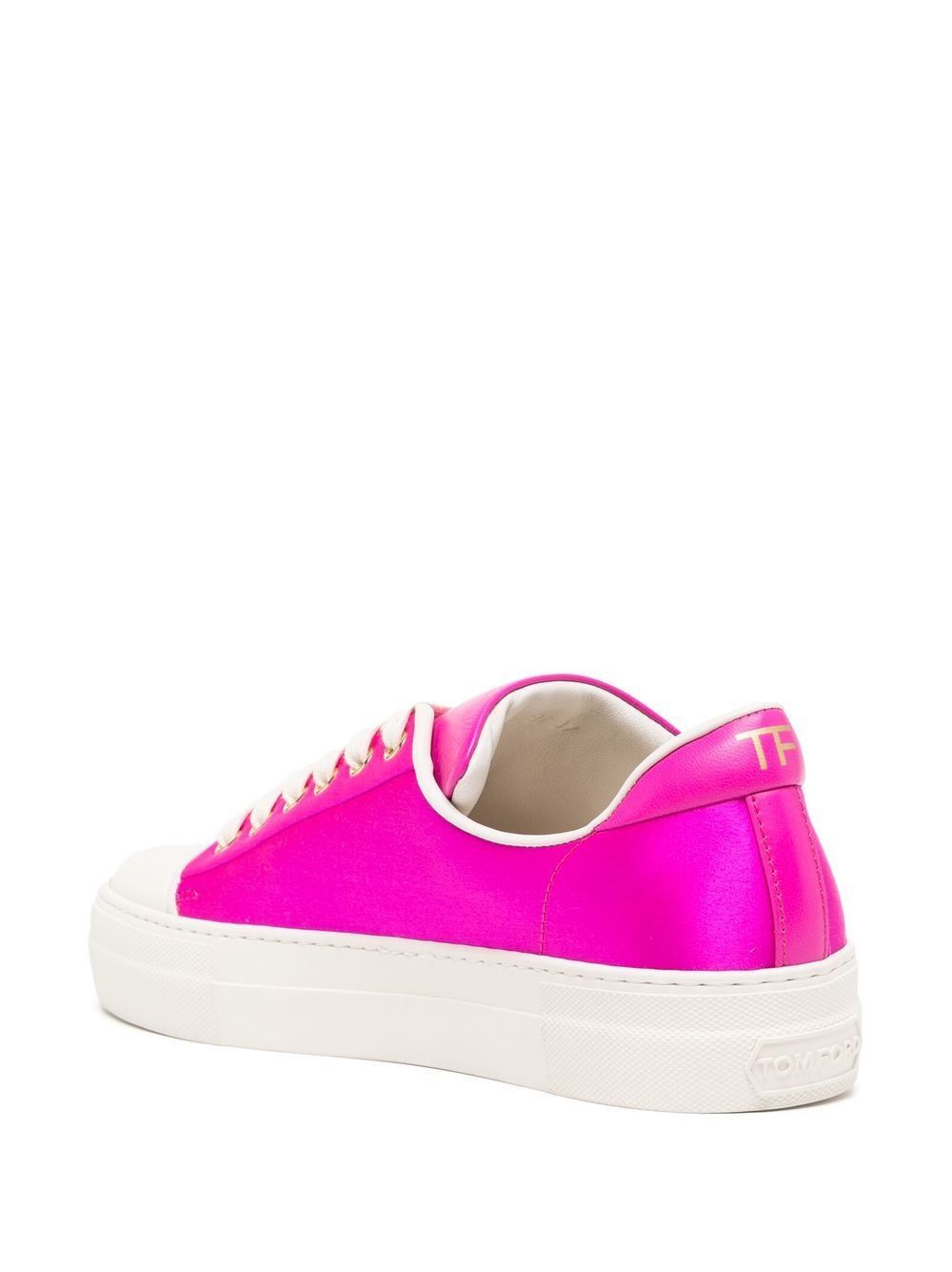 Tom Ford o1w1db11224 W2878T Low-Top Sneakers in Fuchsia Size US 7 / IT 37 - 3 Thumbnail