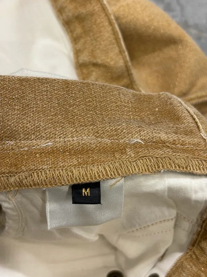 Roberto Cavalli 2000s Roberto Cavalli Gold Glitter Gradient Wide Leg Pants Size 26" / US 2 / IT 38 - 9 Thumbnail