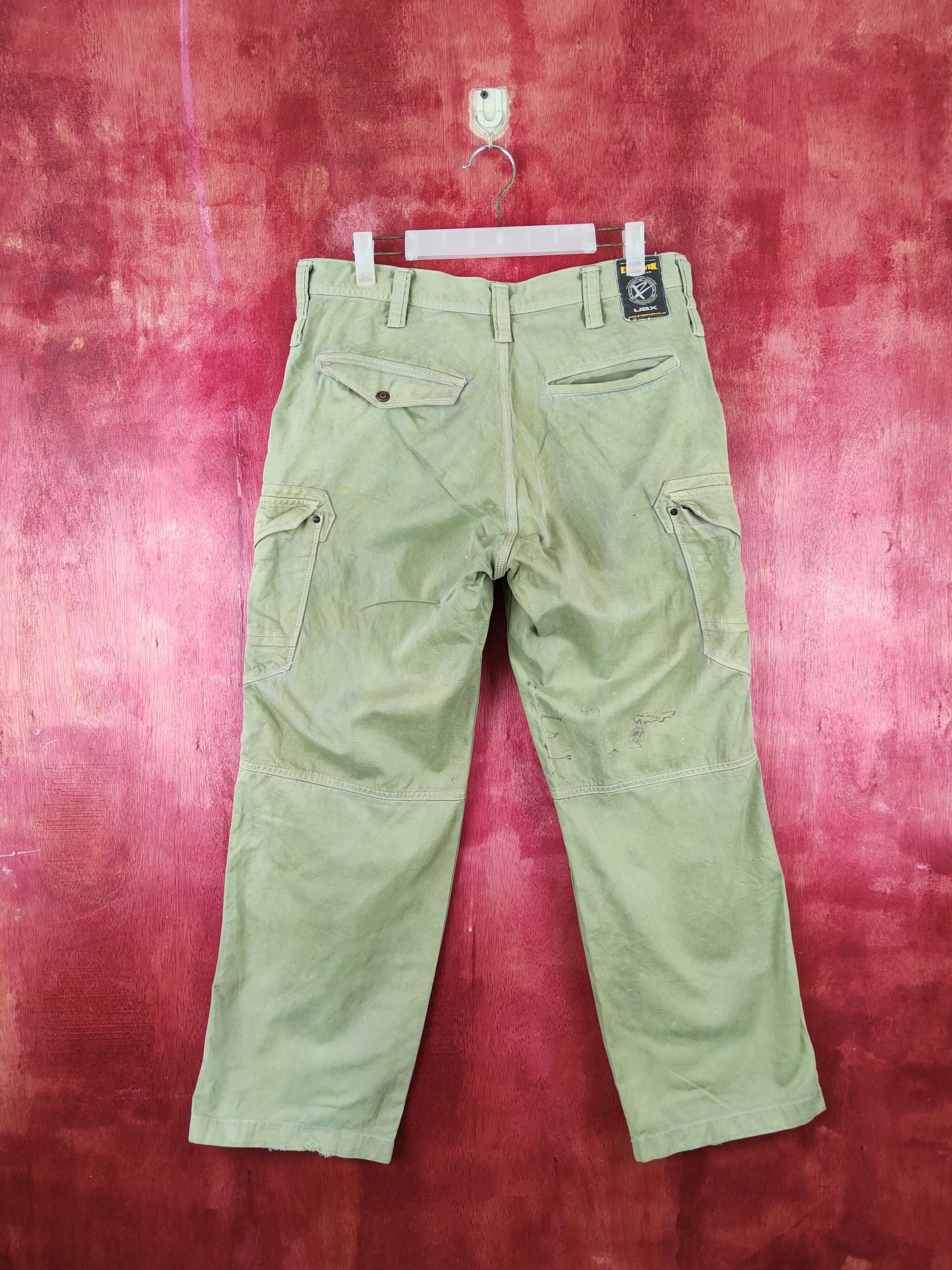 Japanese Brand Evenriver Green Faded Multipocket Cargo Pants #S2121 Size US 34 / EU 50 - 7 Thumbnail