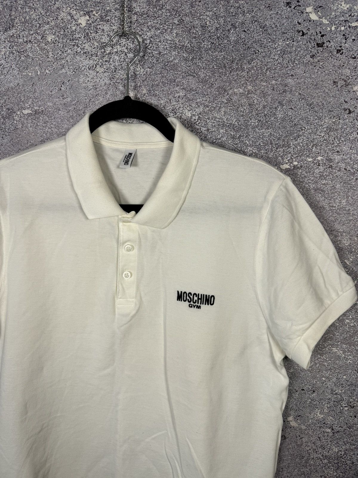 Moschino Moschino Gym Underwear White Polo Size US M / EU 48-50 / 2 - 2 Thumbnail