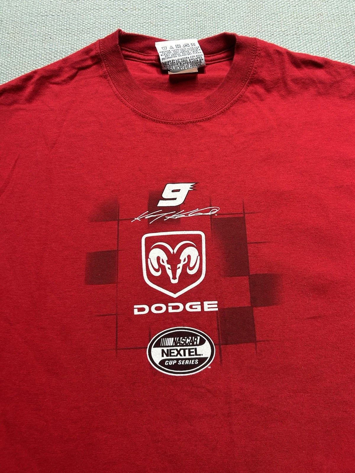 Vintage Vtg graphic t shirt Kasey Kahne nascar racing #9 dodge large Size US L / EU 52-54 / 3 - 2 Thumbnail