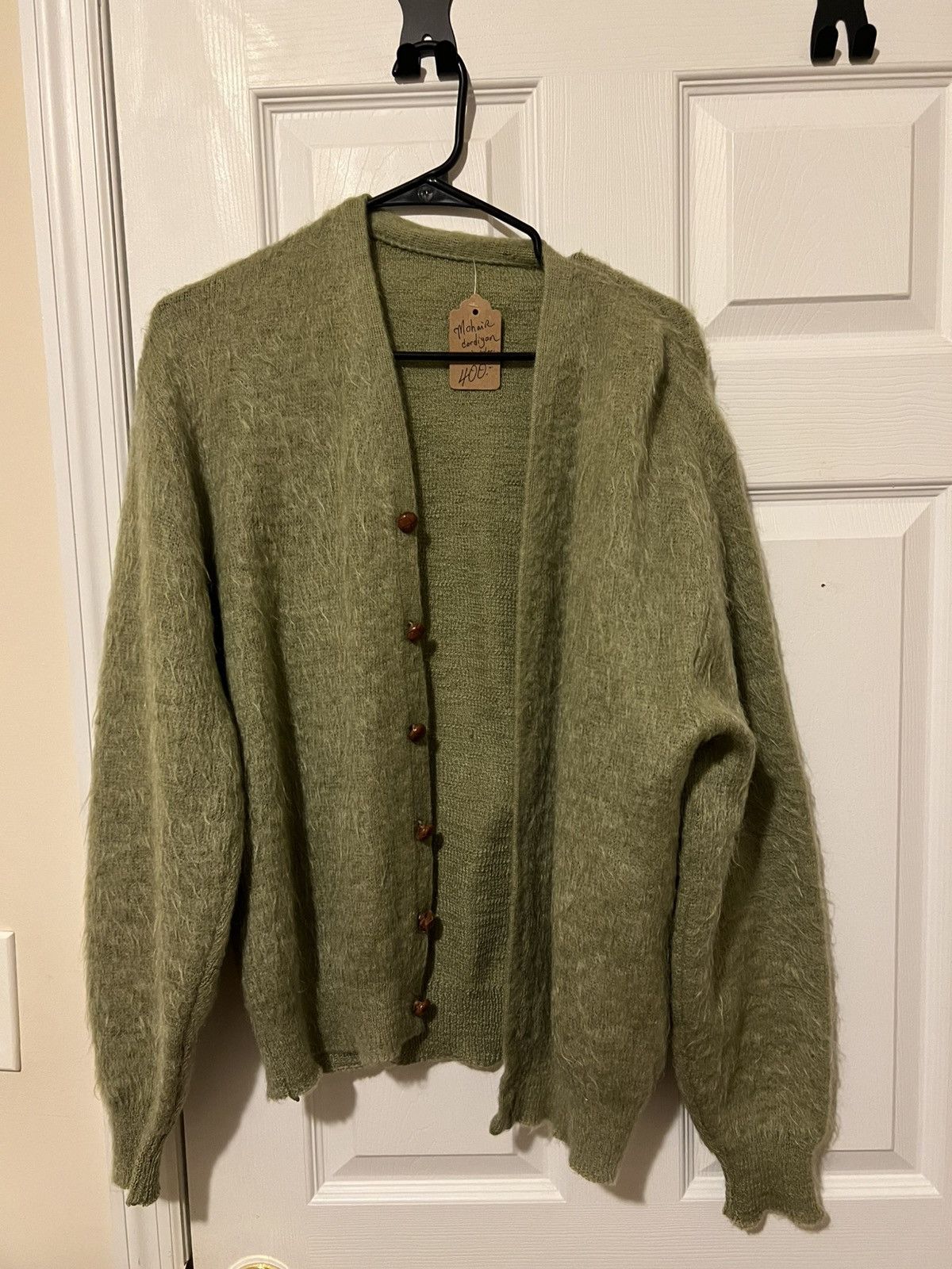 Vintage Green Mohair Cardigan | Grailed