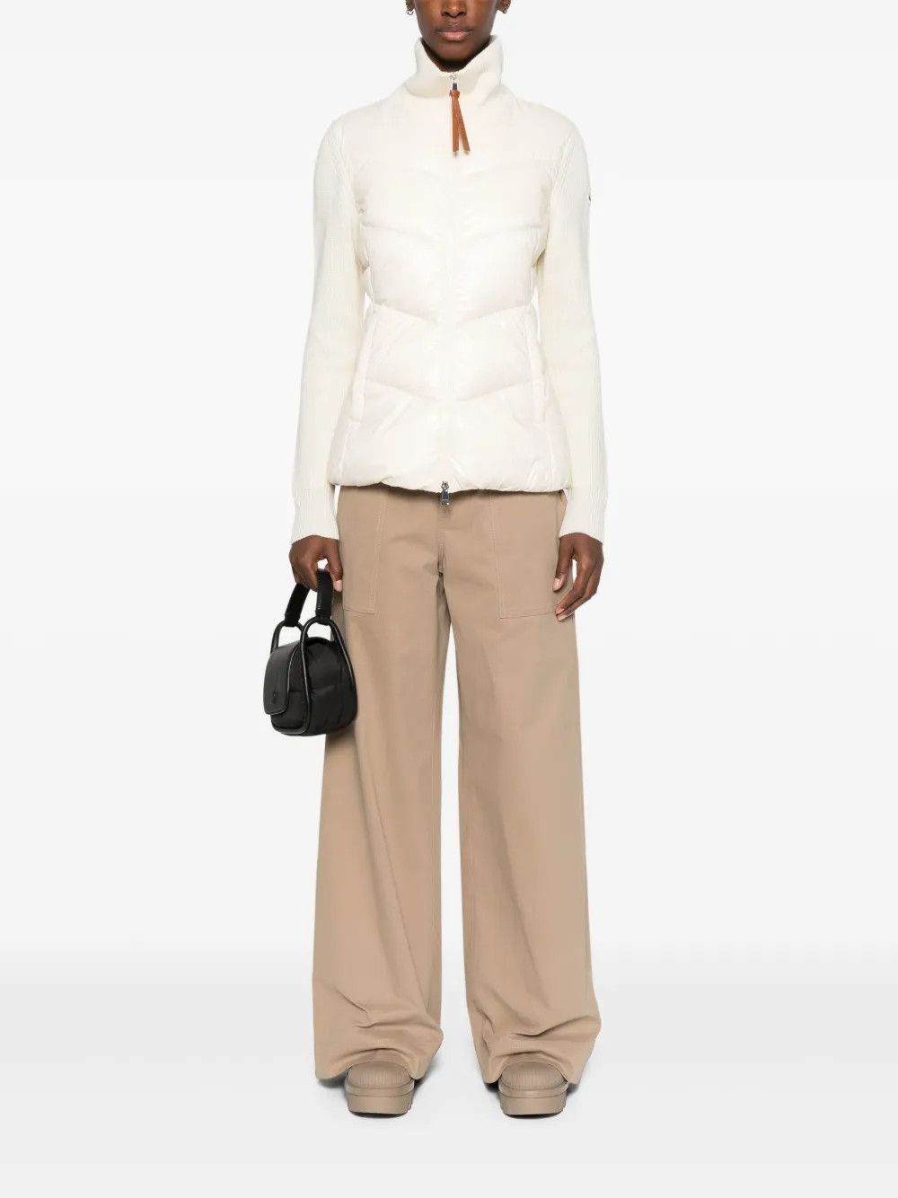 Moncler o1y1125 Casual Pant in Beige Size 30" / US 8 / IT 44 - 5 Thumbnail