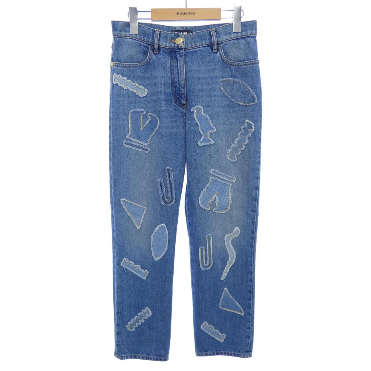 Chanel Chanel P61828V47197 Jeans Textile Jeans P61828V47197 DUTY FREE for USA