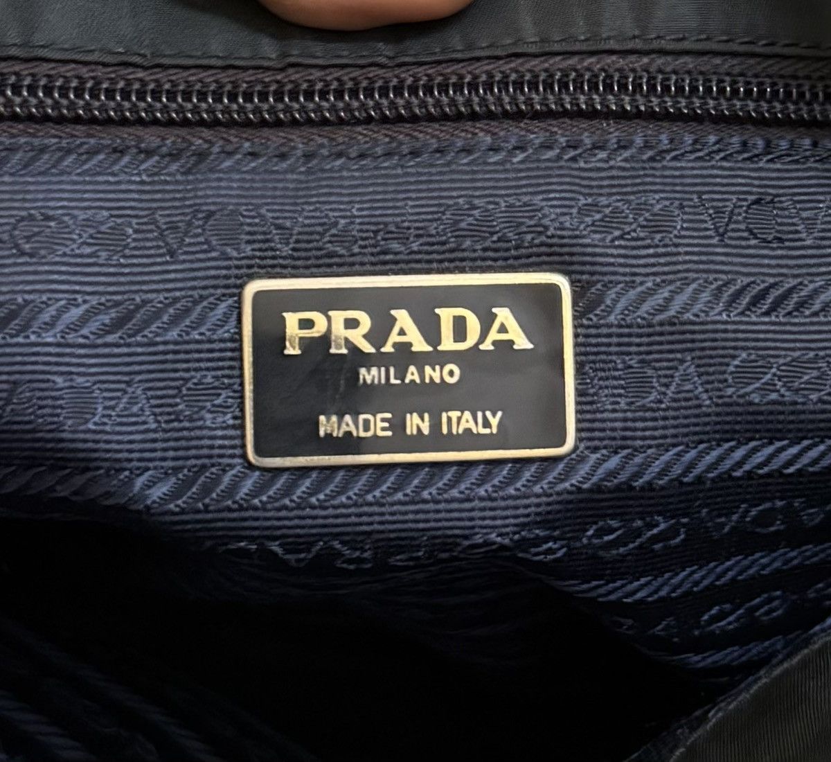 Prada PRADA TESSUTO Vintage Nylon Dark Blue Totes Bag Size ONE SIZE - 8 Thumbnail