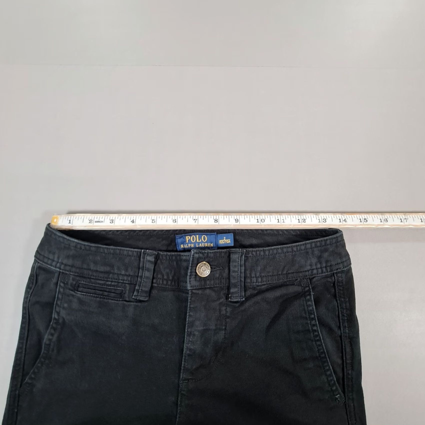 Polo Ralph Lauren Polo Ralph Lauren Womens Cargo Trousers Black 6 UK Cotton Pants Polyester Elastane Size 28" / US 6 / IT 42 - 5 Thumbnail