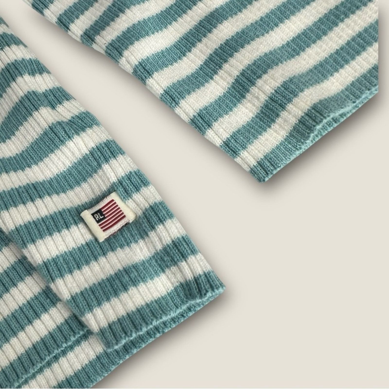 Polo Ralph Lauren Y2k Polo Jeans Ralph Lauren Blue White Striped Turtleneck XL Size XL / US 12-14 / IT 48-50 - 5 Thumbnail