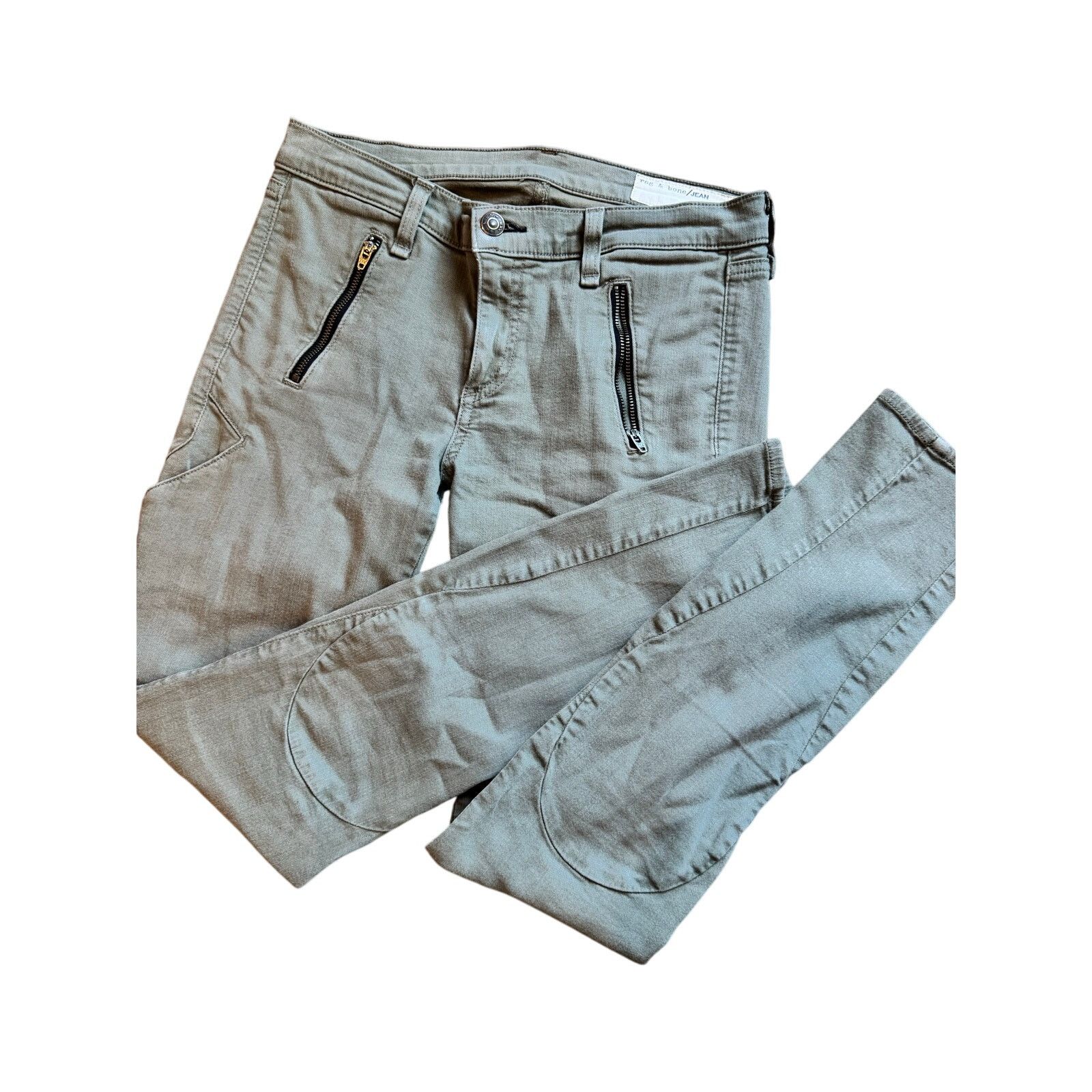 Rag & Bone Rag And Bone Army Olive Zipper Green Jeans Size 27" / US 4 / IT 40 - 8 Thumbnail