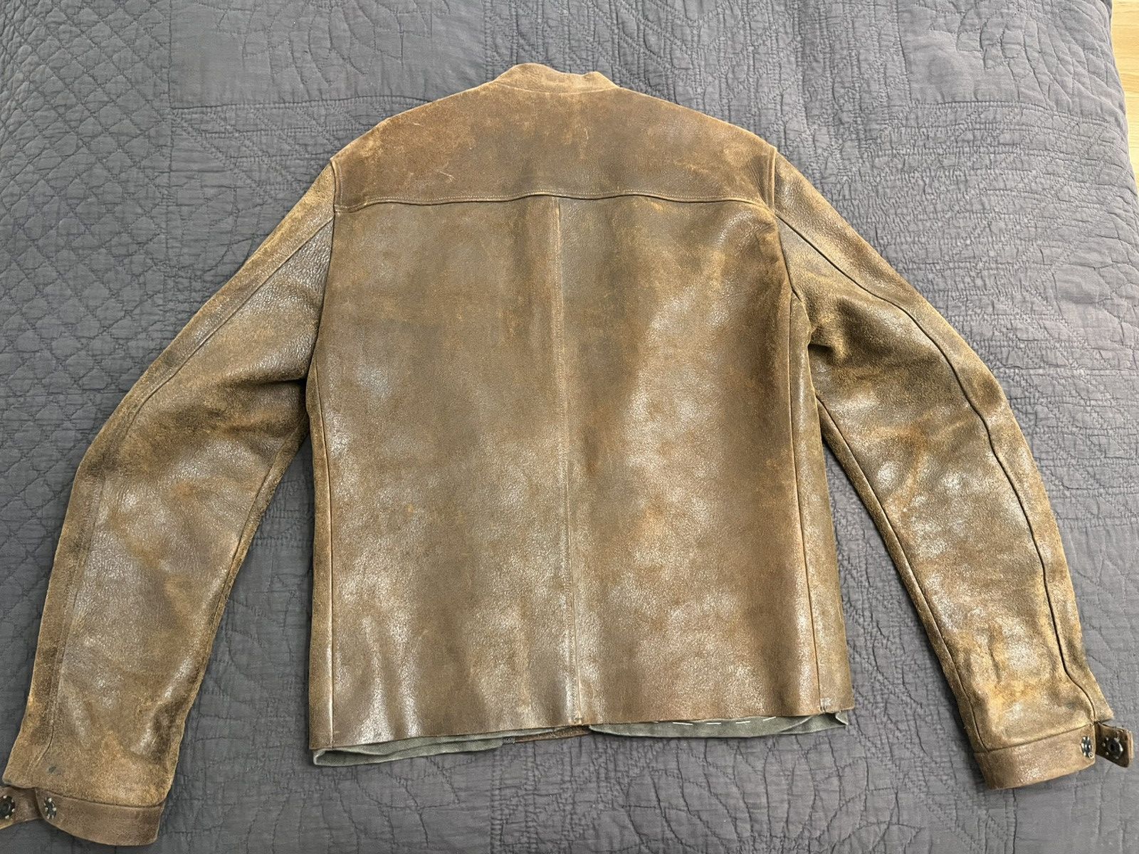 Carpe Diem Destroyed Horse Leather Jacket Size US L / EU 52-54 / 3 - 4 Thumbnail