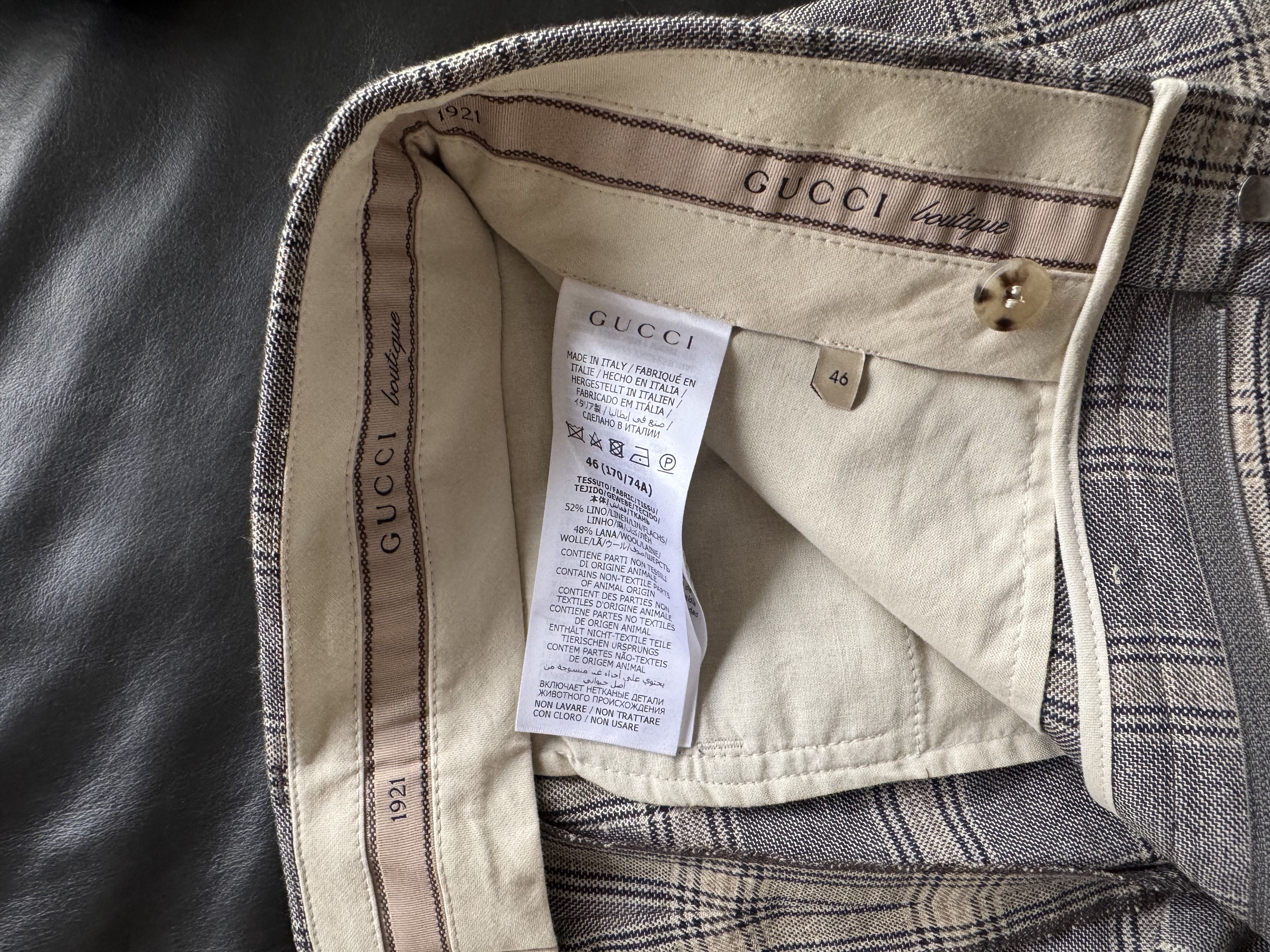 Gucci Prince of Wales Linen Short Size US 30 / EU 46 - 14 Thumbnail