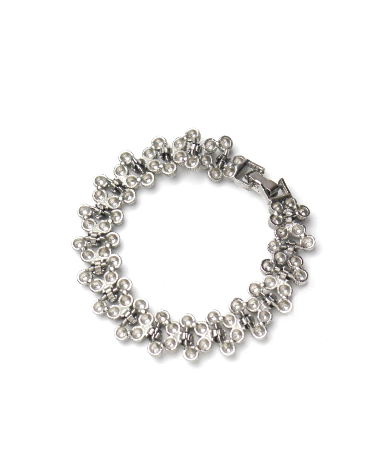 Vintage 2000S JAPANESE MADE SILVER TONE FILIGREE SWIRL BRACELET Size ONE SIZE - 3 Thumbnail