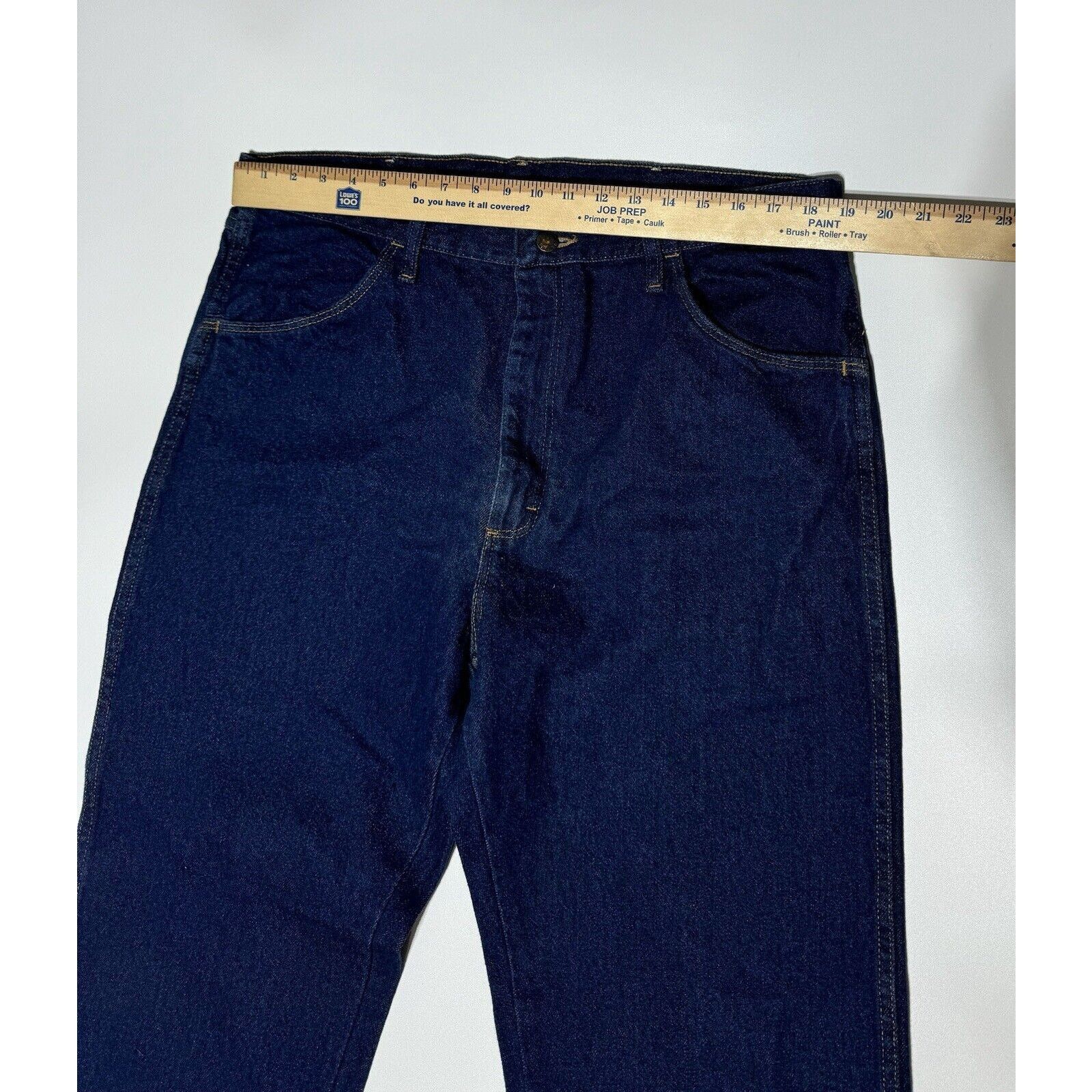 Rustler Rustler Heavyweight Jeans Mens 38x32 Straight Workwear Size US 38 / EU 54 - 3 Thumbnail