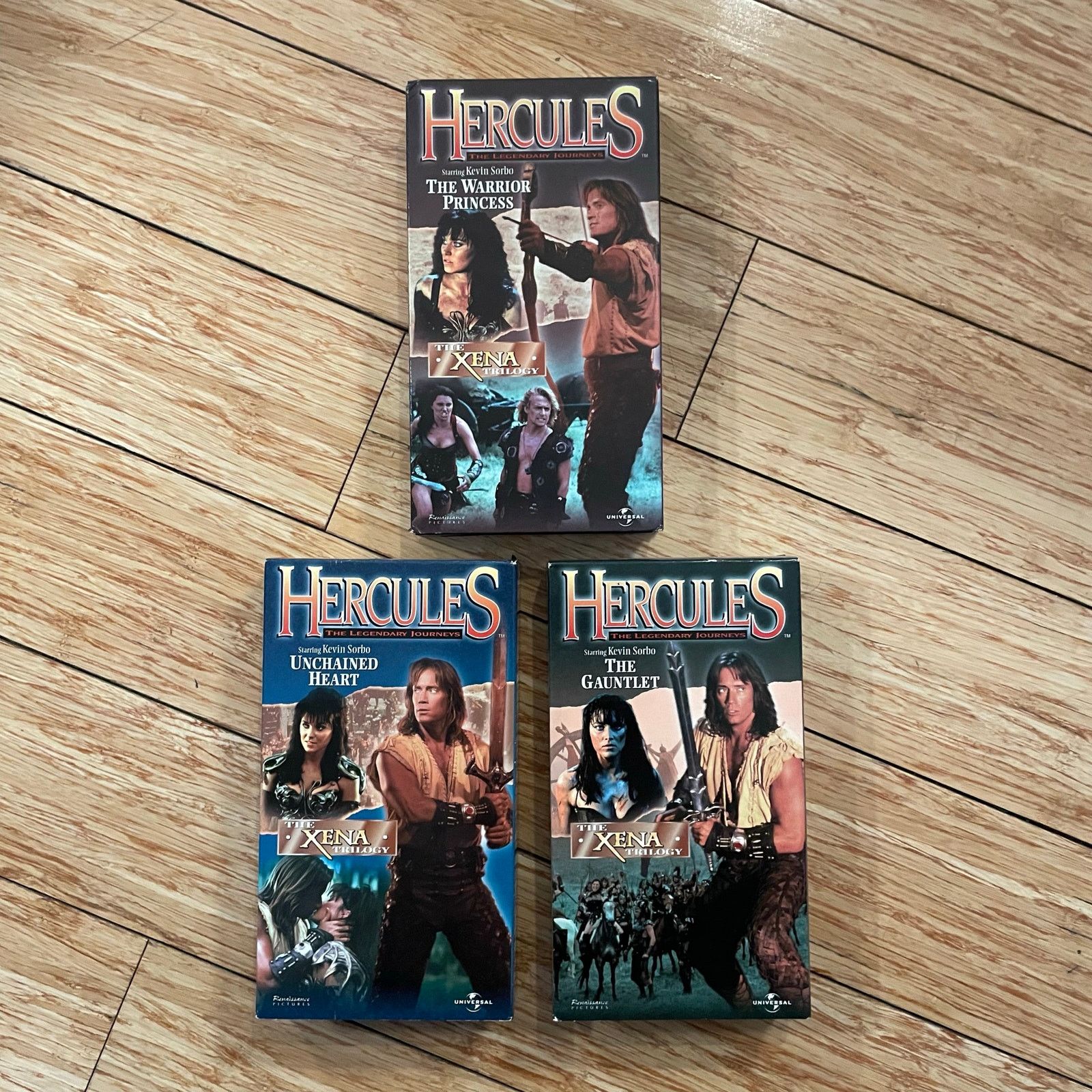 Universal Studios Hercules Xena The Warrior Princess Triology VHS tape lot 90s Size ONE SIZE - 1 Thumbnail