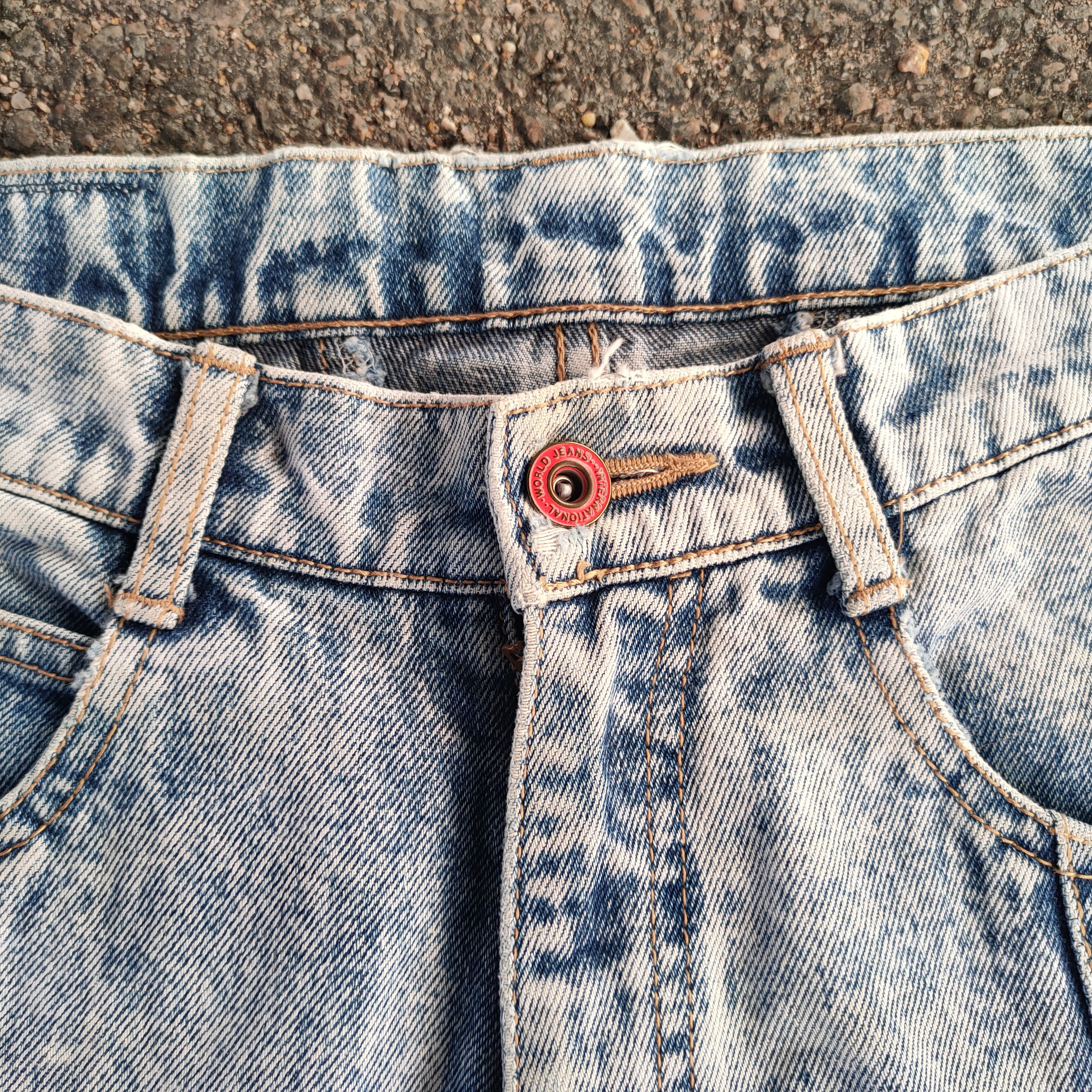 Japanese Brand × Jean × Vintage VINTAGE THREEPAL FADED RIPPED JEANS DENIM PANTS Size US 32 / EU 48 - 4 Thumbnail