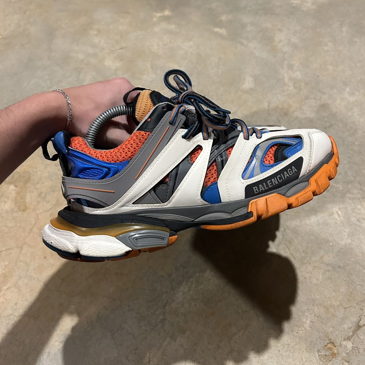 Balenciaga × Designer Balenciaga Track Sneakers Orange/Blue US 7 Size US 7 / EU 40 - 6 Thumbnail