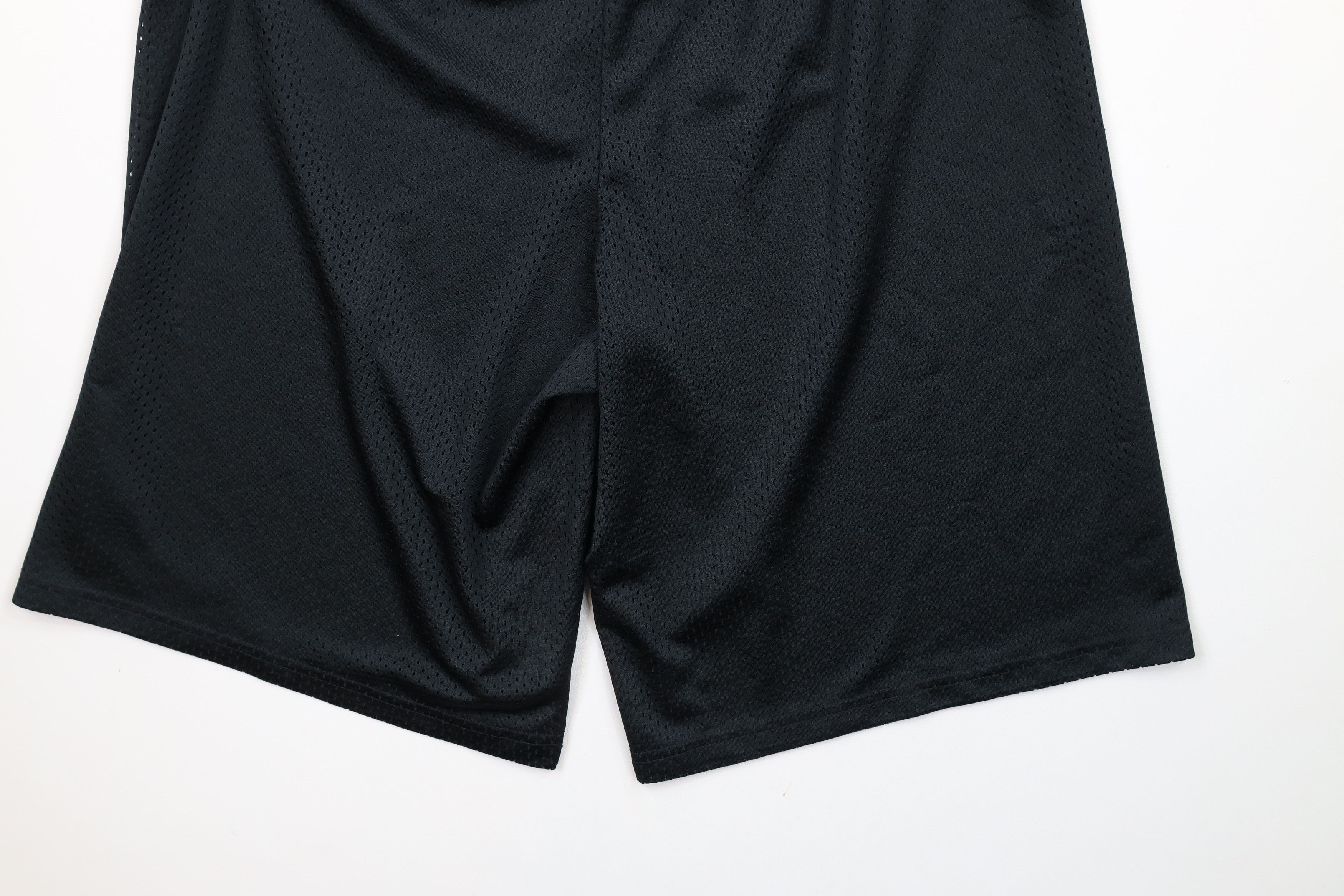 Nike × Vintage Vintage Nike Scott Mini Swoosh Above Knee Mesh Shorts Black Size US 30 / EU 46 - 12 Thumbnail