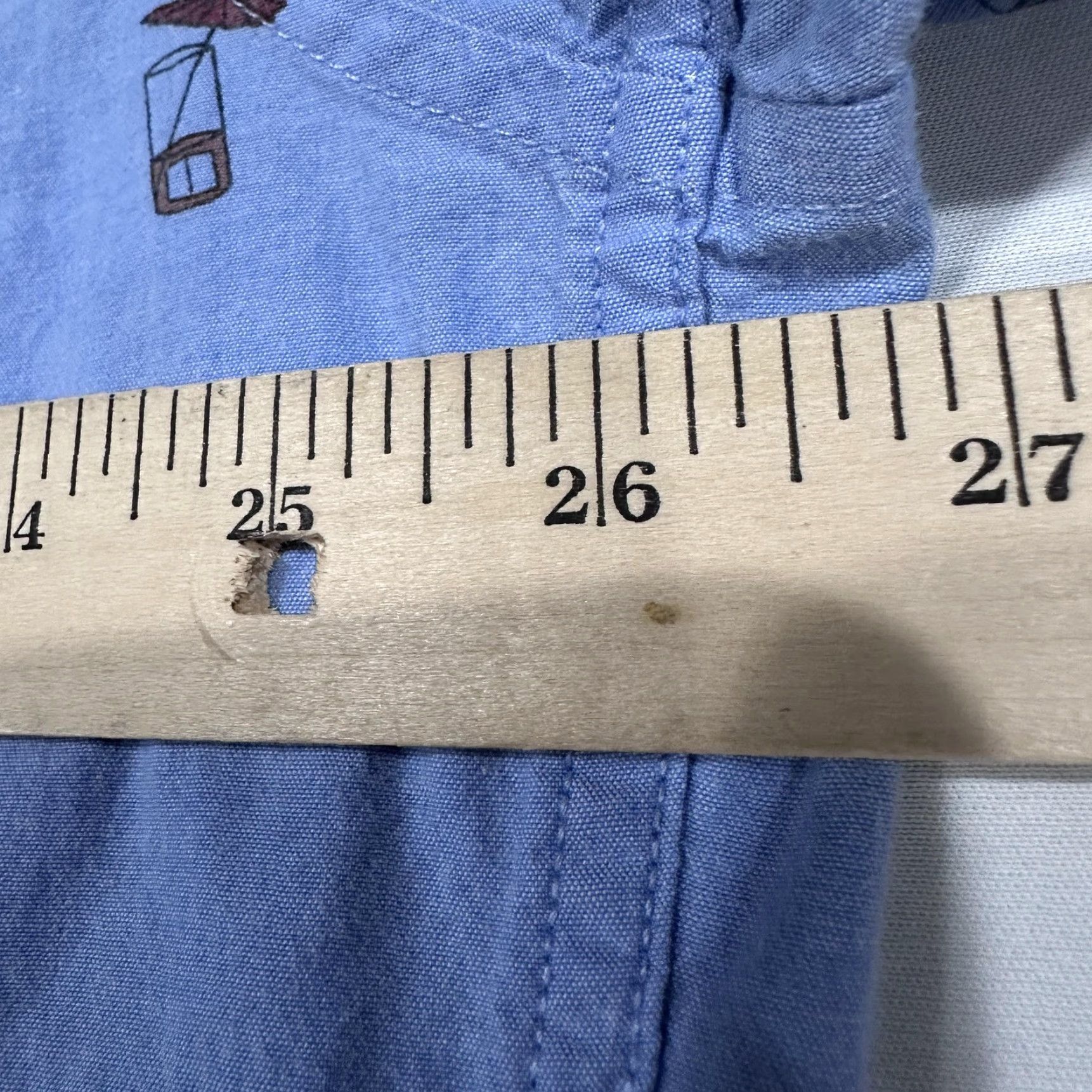 Vintage Goodfellow shirt Mens 2XL Blue Button-Up Short Sleeve Casual Vacation Happy Hour Graphic Print Collared Slim Vintage: No Size US XXL / EU 58 / 5 - 6 Thumbnail