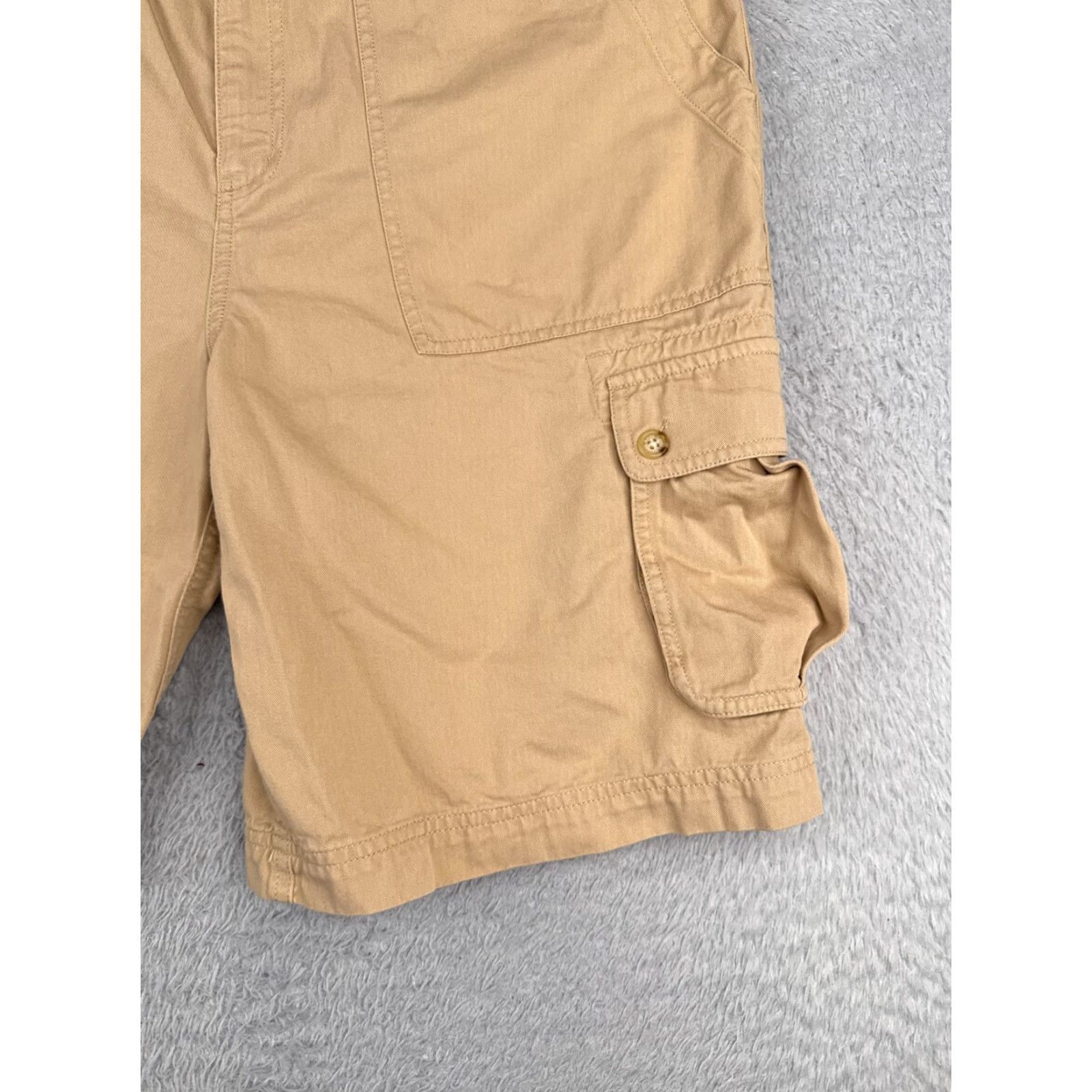 Ralph Lauren VINTAGE Lauren Ralph Lauren Shorts Womens 14 Beige Cargo LRL Cotton Rayon Blend Size 36" / US 14 / IT 50 - 2 Thumbnail