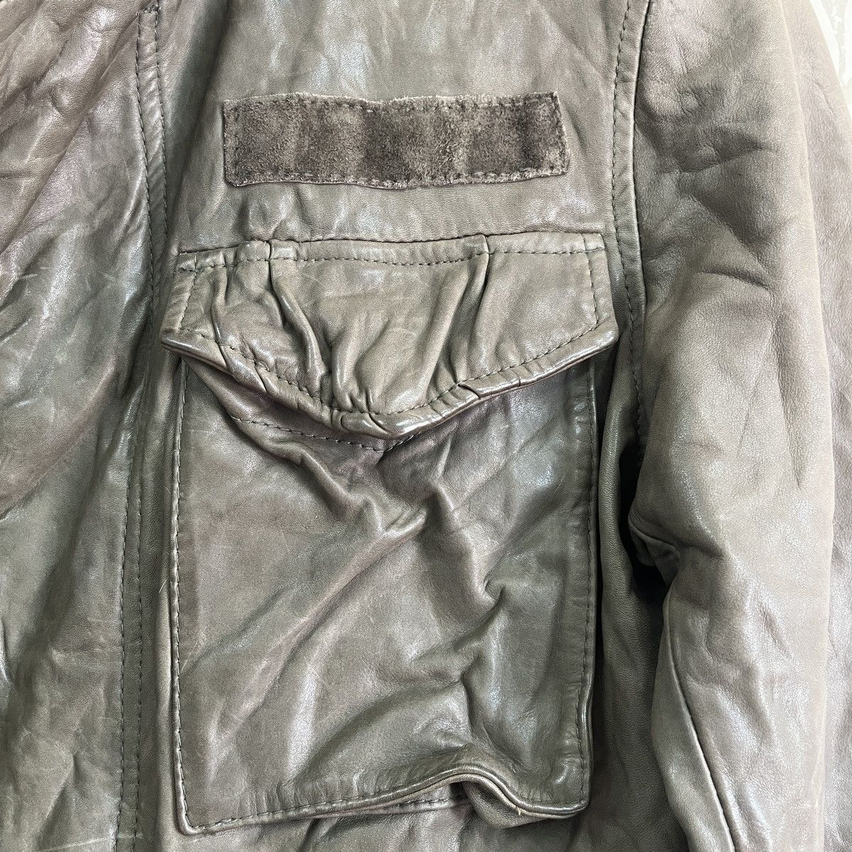 AZ by junhashimoto × Freewheelers × junhashimoto Jun Hashimoto Leather Jacket Cowhide Riri Zippered Japan Size US S / EU 44-46 / 1 - 8 Thumbnail