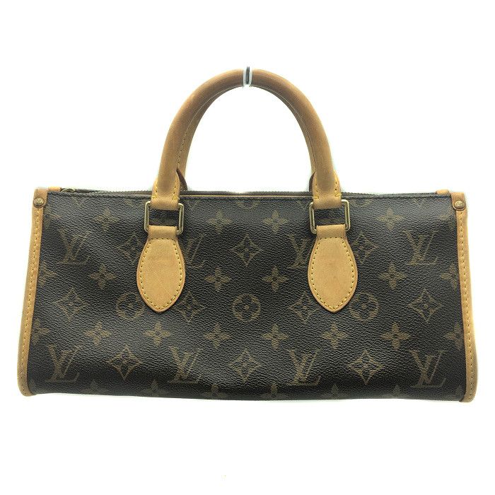 Louis Vuitton Monogram Handbag Oblong Bag Canvas Leather Brown