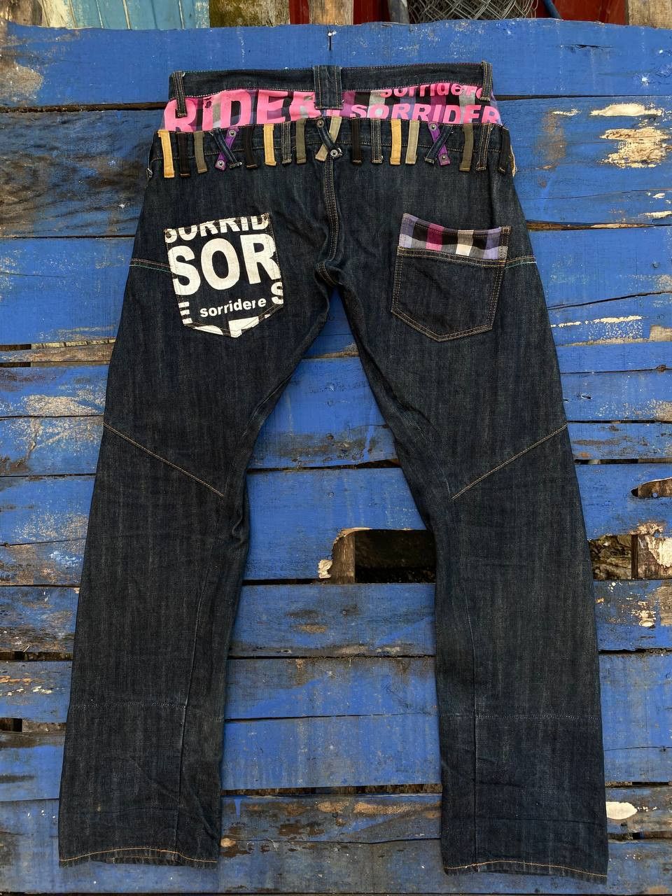 If Six Was Nine Vintage Sorridere Japan Double Waist Jeans Size US 36 / EU 52 - 13 Thumbnail
