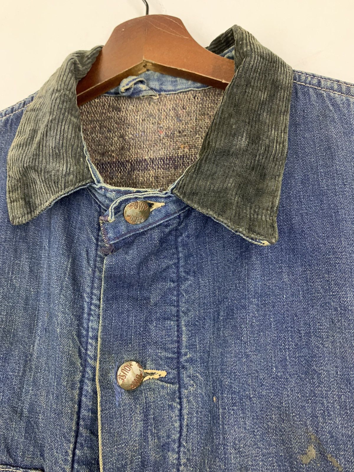 Original Montgomery × Vintage 1950’s Power House Blanket-Lined Denim Chore Worker Jacket Size US L / EU 52-54 / 3 - 5 Thumbnail