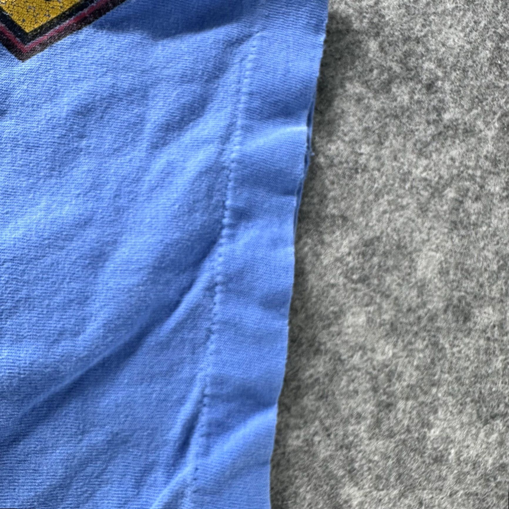 Fruit Of The Loom VINTAGE Hawk II Shirt Mens Large Blue Graphic Back Tee Fruit of the Loom Distressed 80s Size US L / EU 52-54 / 3 - 6 Thumbnail