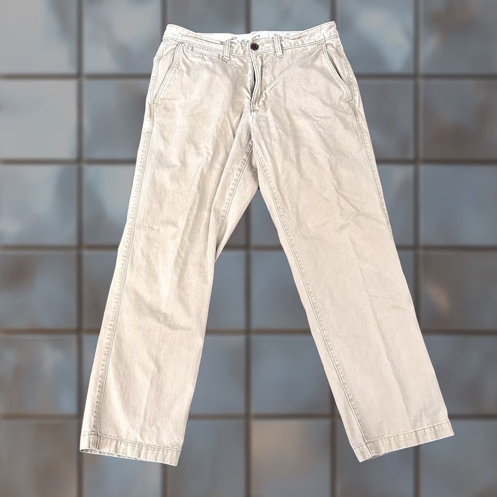 Eddie Bauer Eddie Bauer Pants Khaki Beige Flat Front Cotton 33 x 30 Legend Wash Outdoor Mens Regular Straight Front Type: Pants, Khakis Size US 33 - 1 Thumbnail