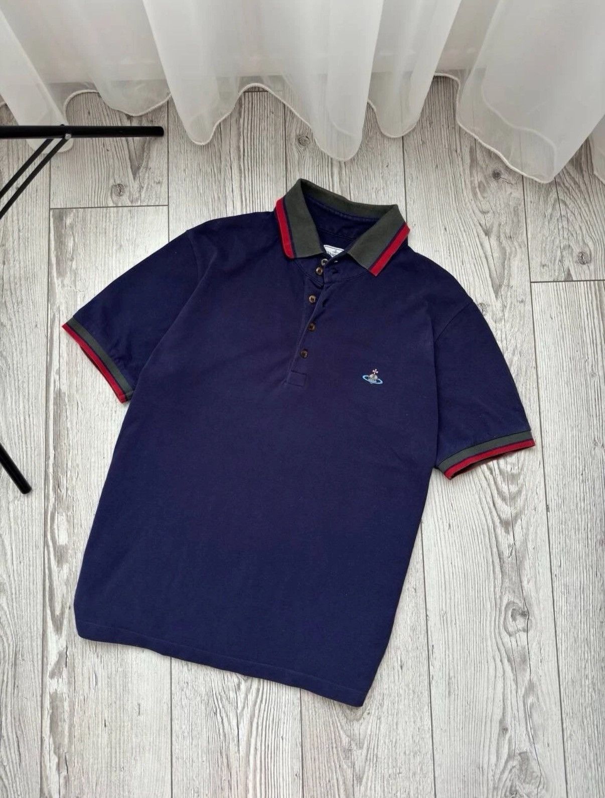 Vivienne Westwood Vivienne Westwood Vintage Classic Dark Blue Polo T-shirt Size US XL / EU 56 / 4 - 1 Thumbnail