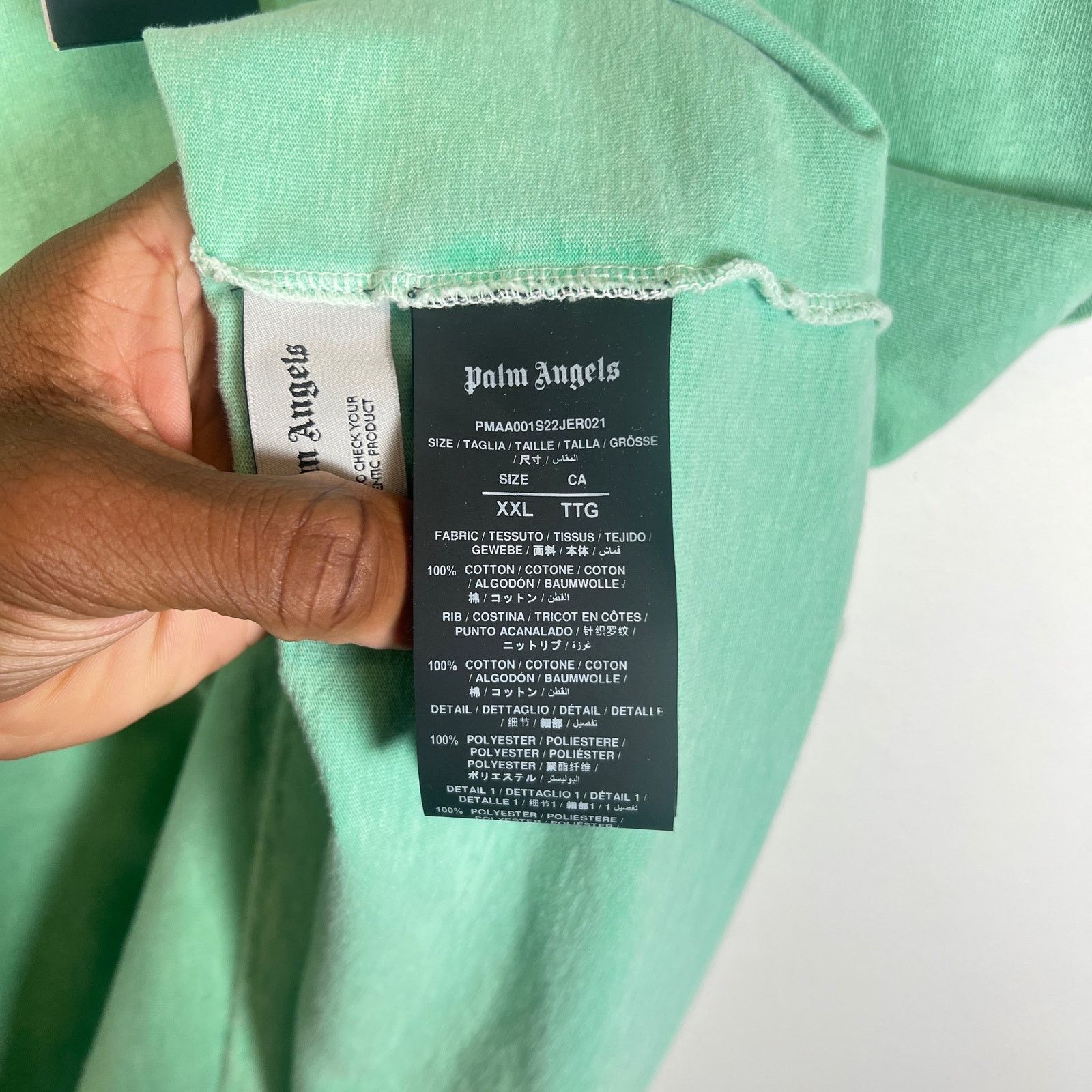 Palm Angels Palm Angels Mint Palm Tree Patch T-Shirt Size XXL Size US XXL / EU 58 / 5 - 5 Thumbnail