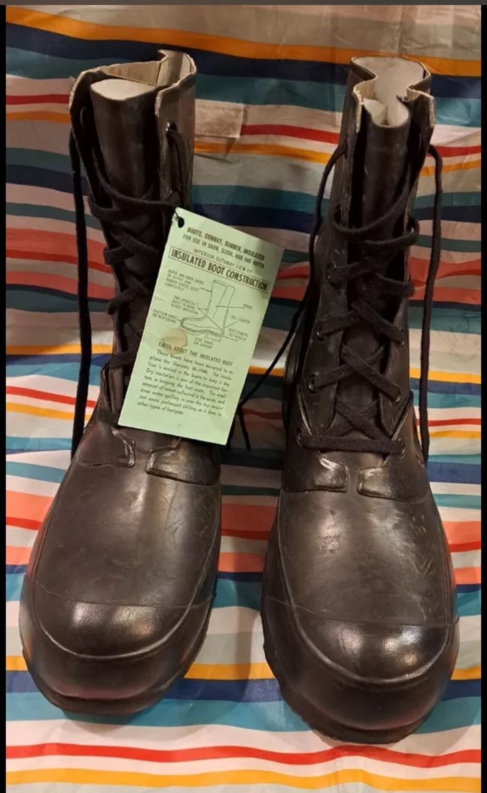 Japanese Brand × Vintage Bata Boots Vintage Military Korean War Size US 12 / EU 45 - 1 Preview