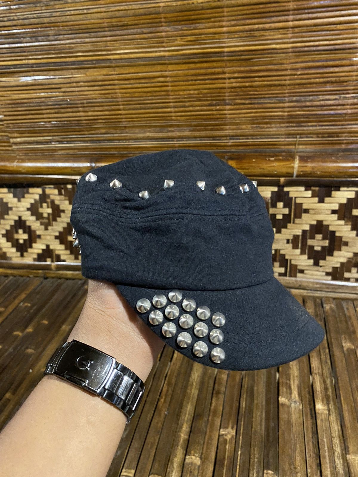Japanese Brand × Vintage 2000s cadet hat distressed blink punk y2k style Size ONE SIZE - 1 Thumbnail